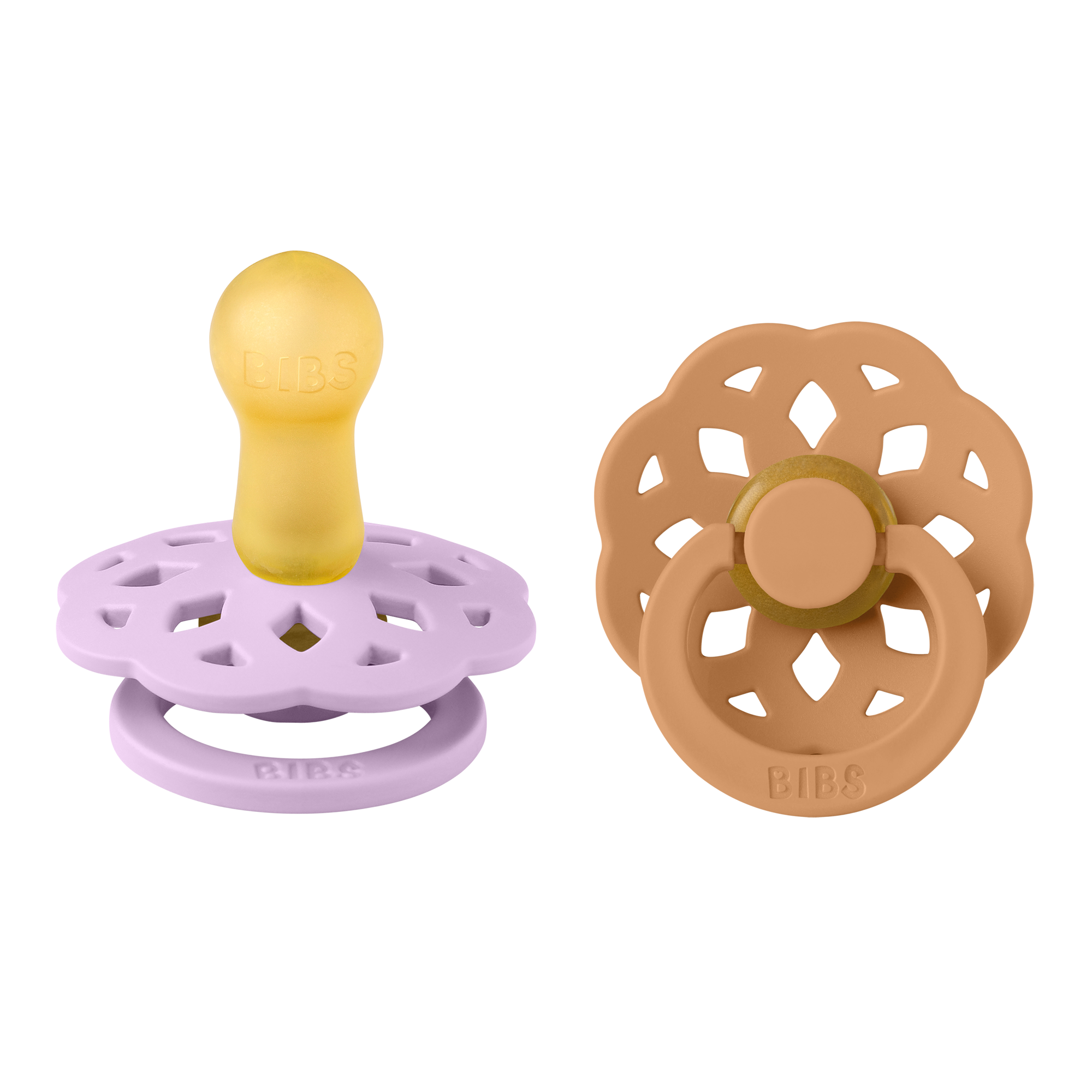 Natúr kaucsuk cumifejjel rendelkező cumi - BIBS Boheme - pippadu