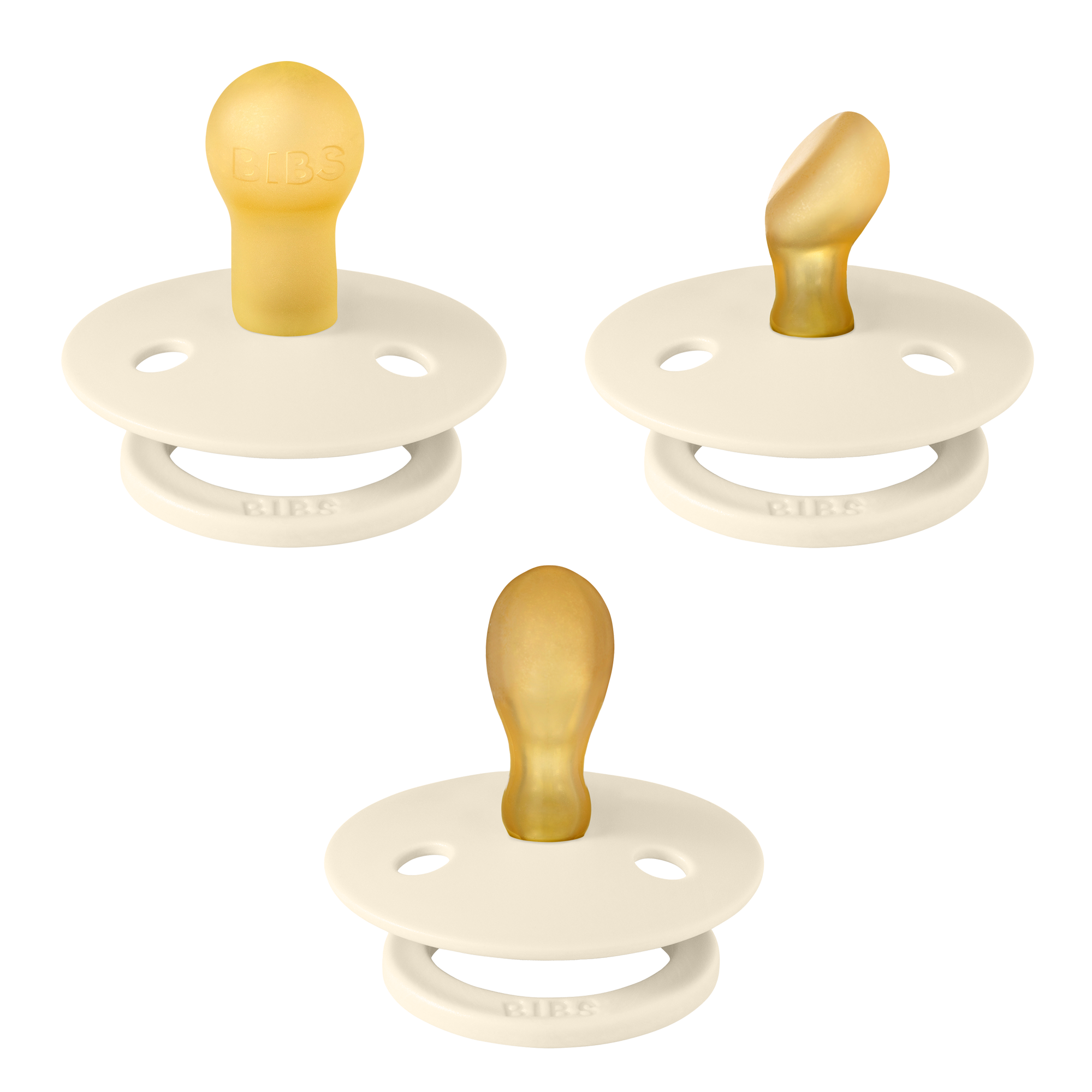 BIBS Colour cumik natúrkaucsuk cumifejjel - három forma, három lehetőség - pippadu