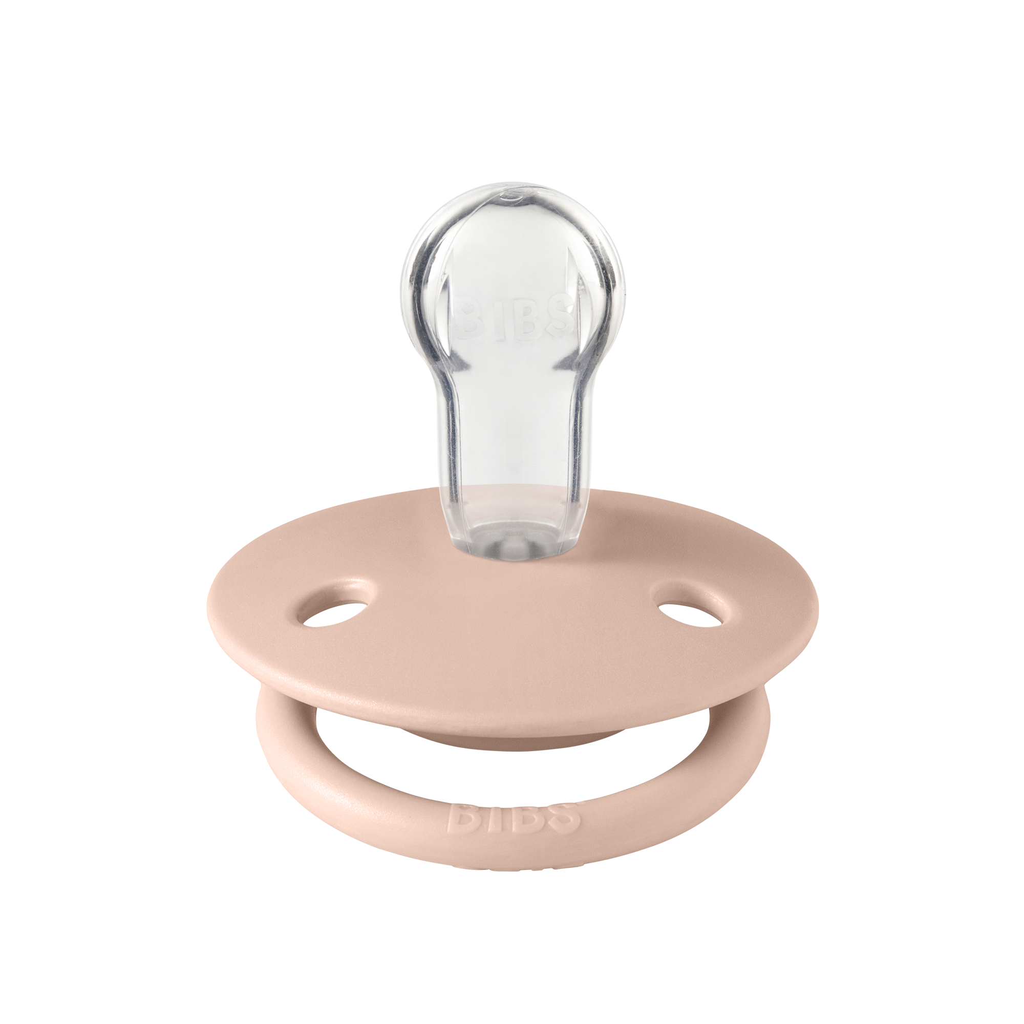 BIBS De Lux cumi púderrózsaszín, szilikon cumifejjel