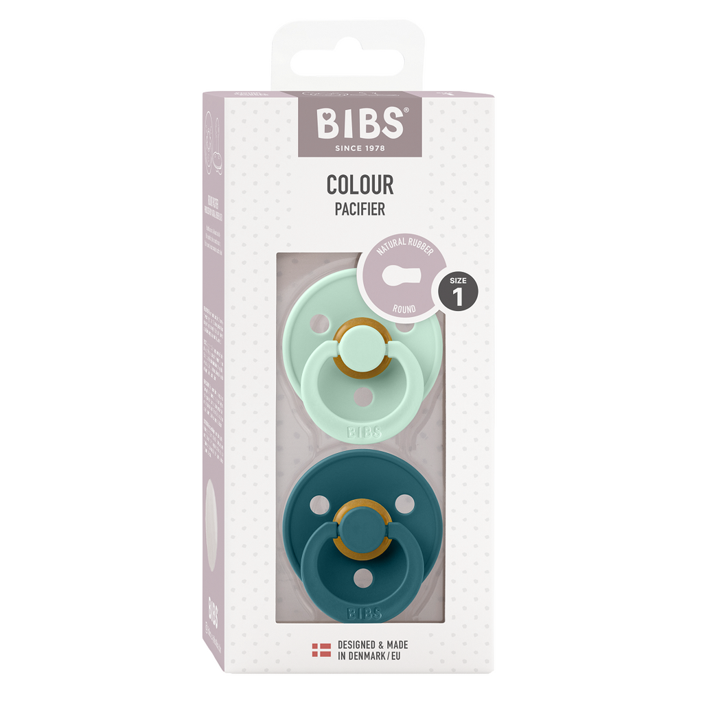 BIBS Colour - Halványmenta/Erdei tó (2 db) - csomagolás