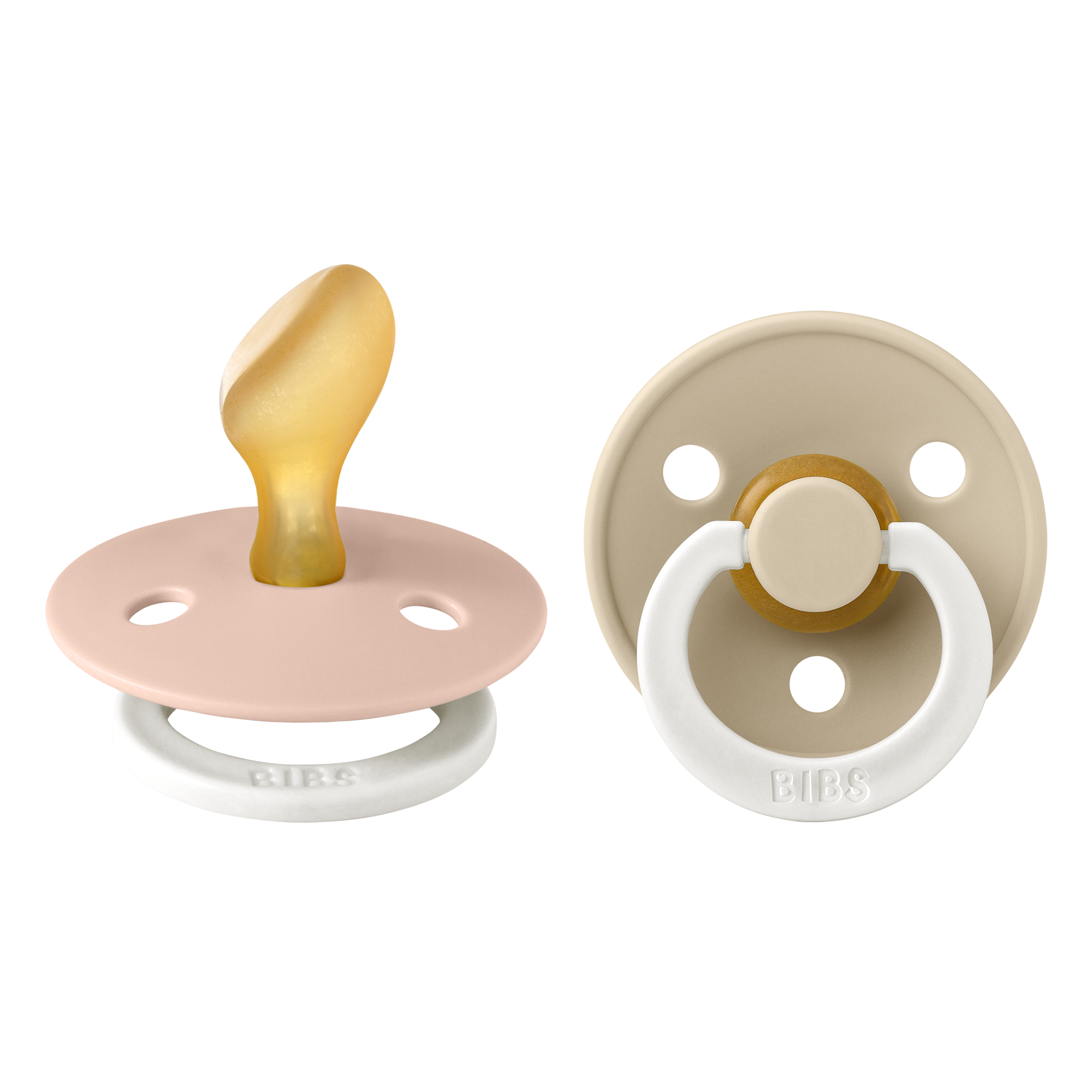 BIBS Colour anatómiai cumifejjel - esti púderrózsaszín/esti vanília (2 db)