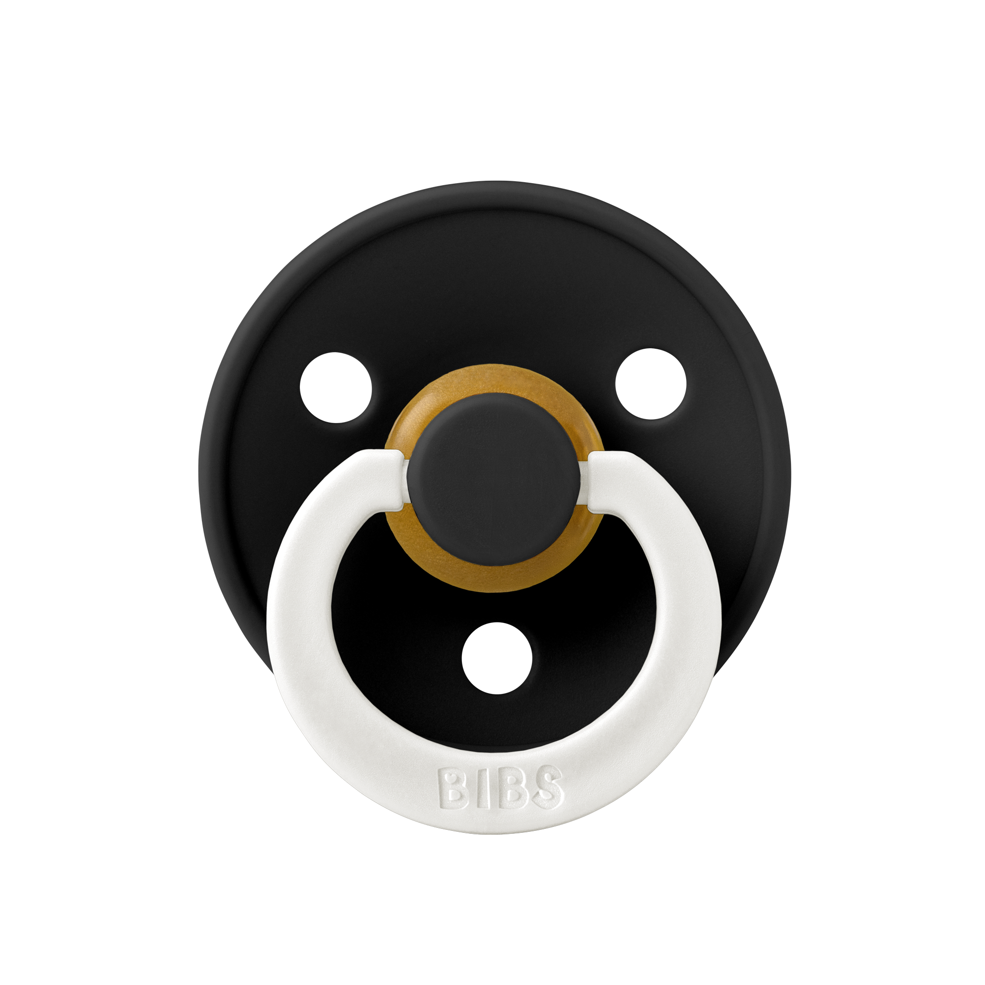 BIBS Colour világító fekete cumi - Pippadu