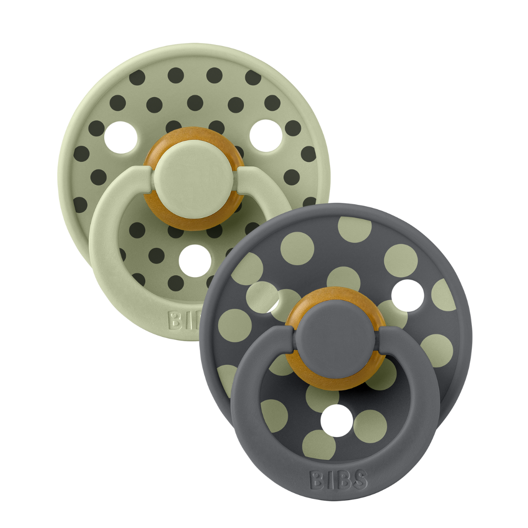 BIBS Studio Polka Colour - zsálya/grafit