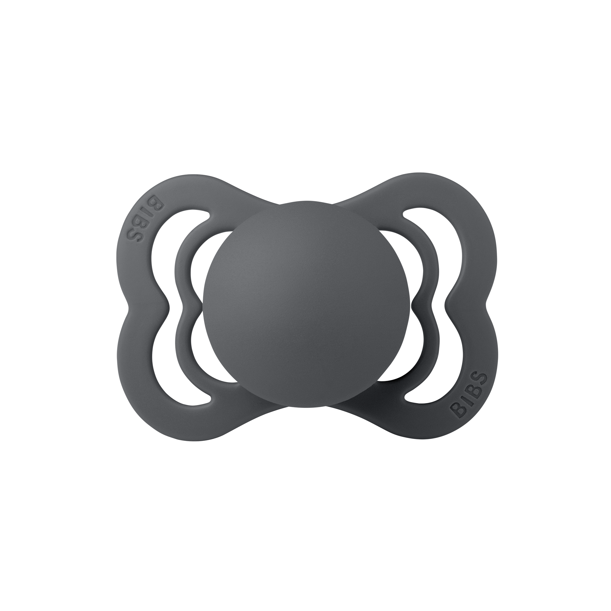 BIBS Supreme cumi szilikon cumifejjel - grafit