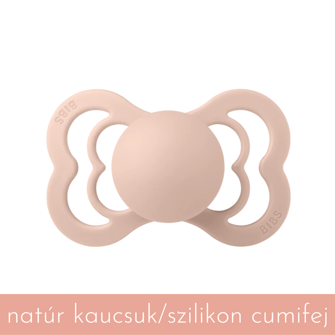 BIBS Supreme - púderrózsaszín - kettő cumifejjel