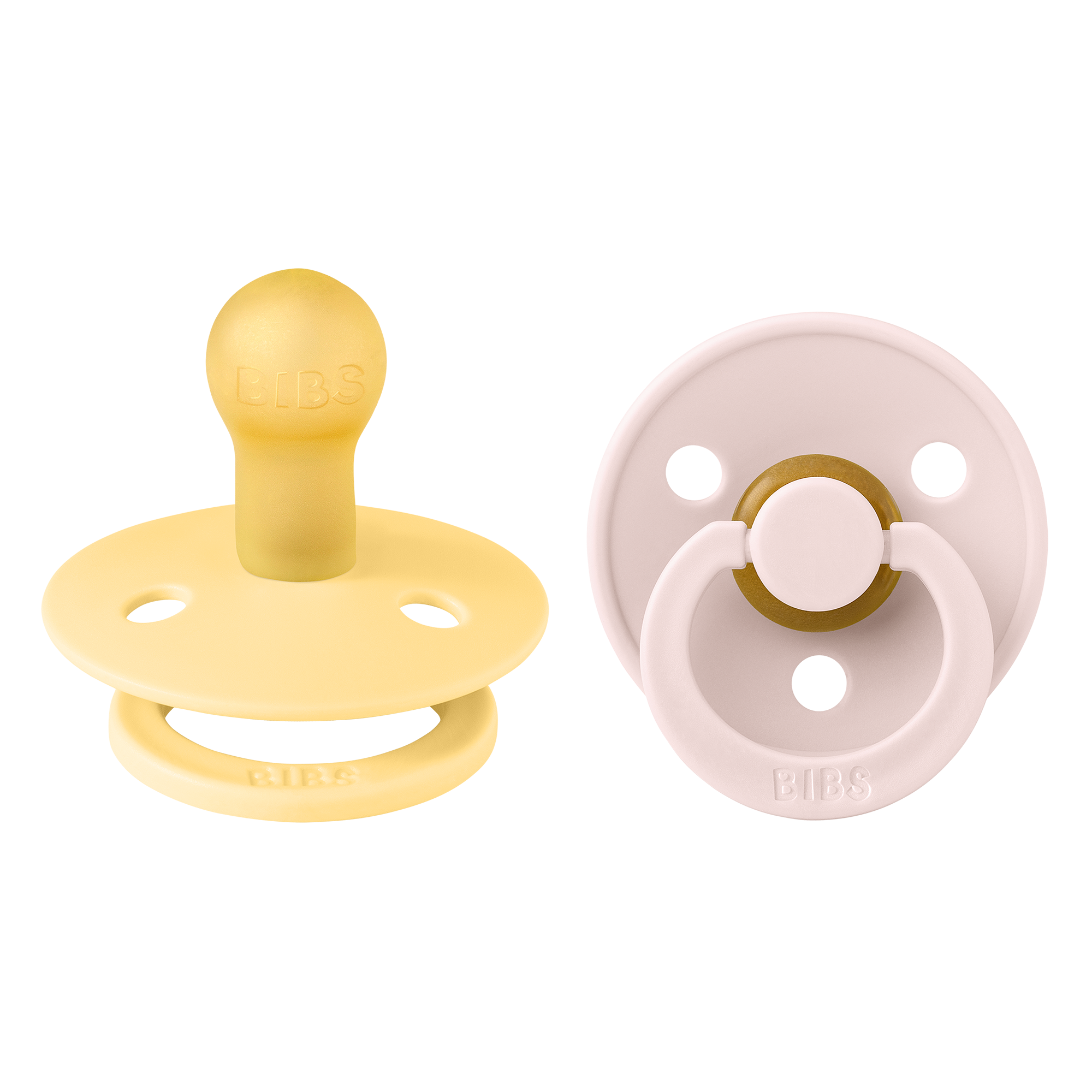 BIBS Colour - krémsárga/szirom (2 db)