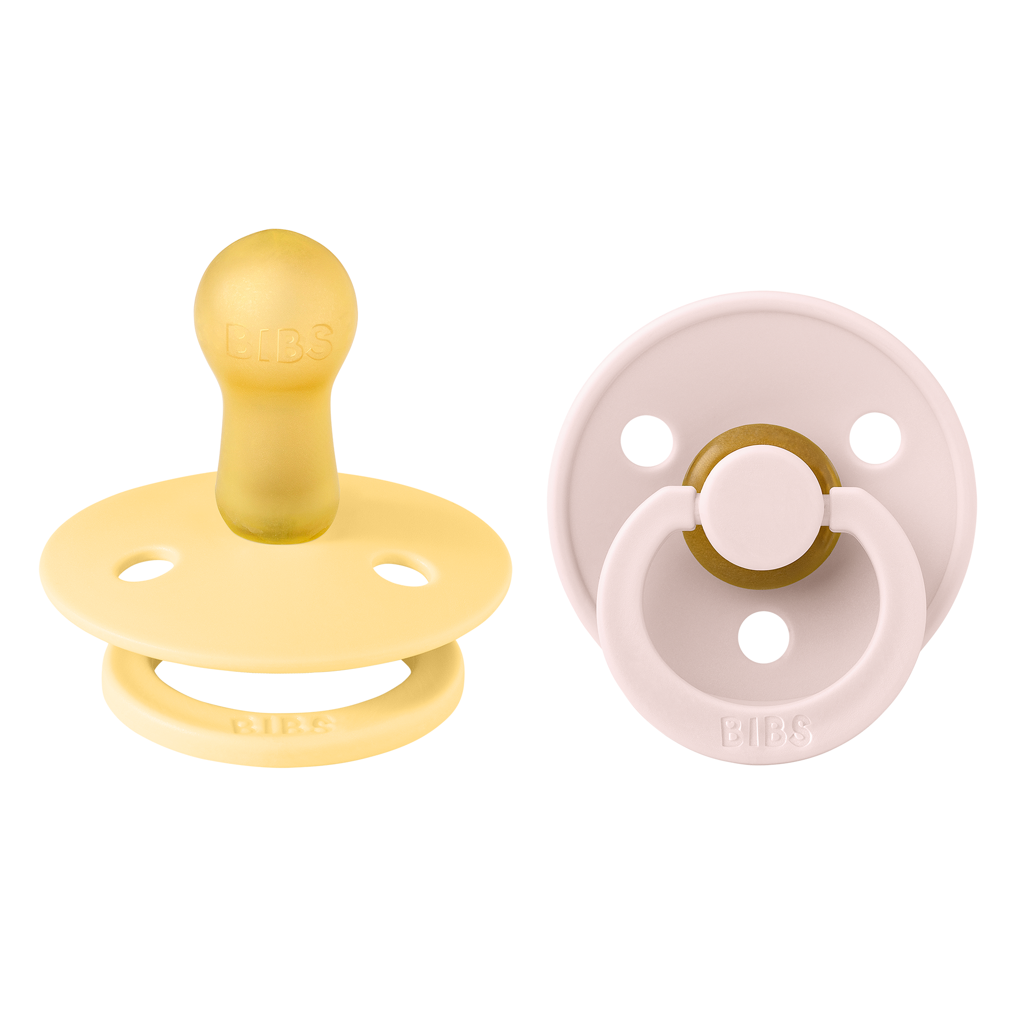BIBS Colour - krémsárga/szirom (2 db)