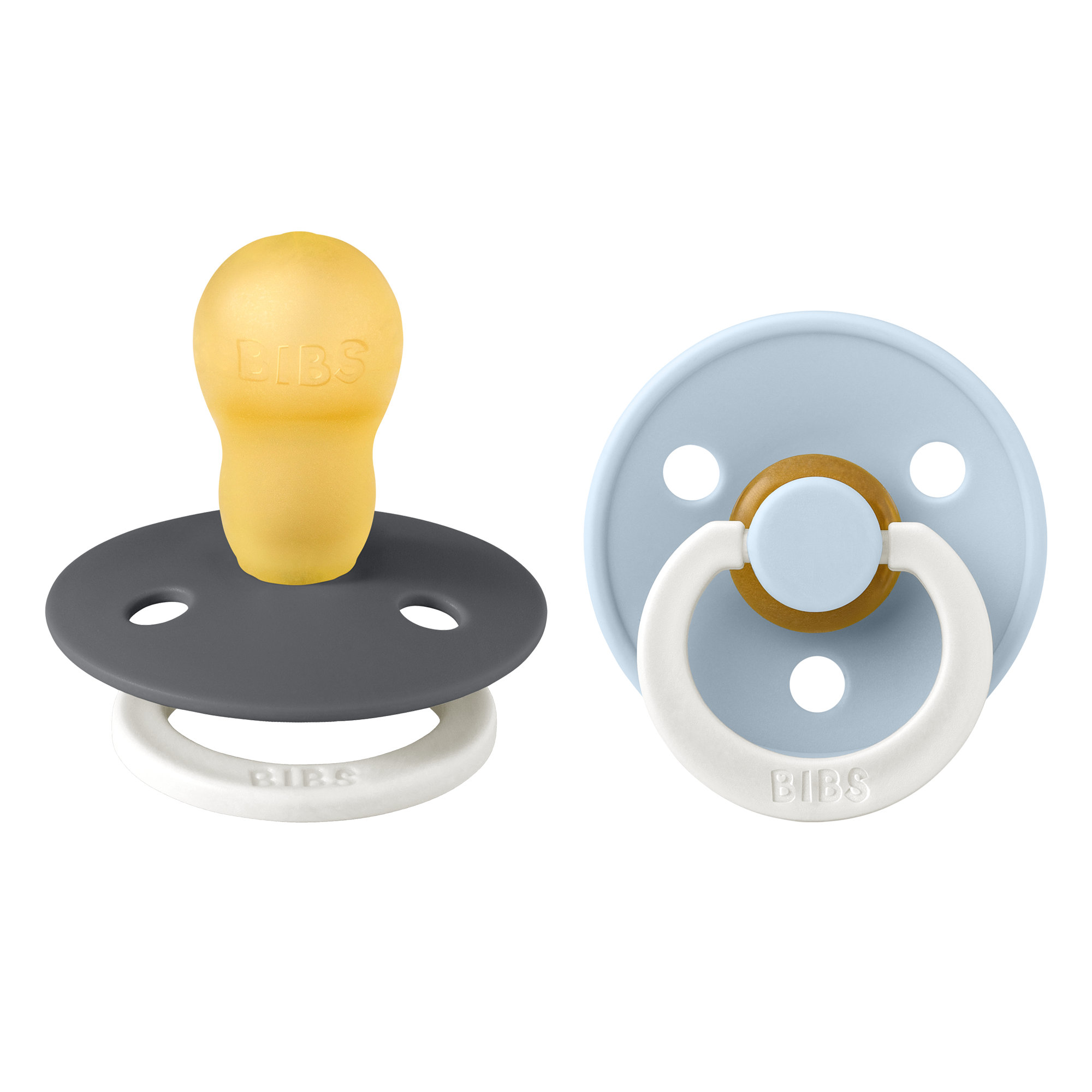 BIBS Colour - esti grafit/esti pasztellkék (2 db)