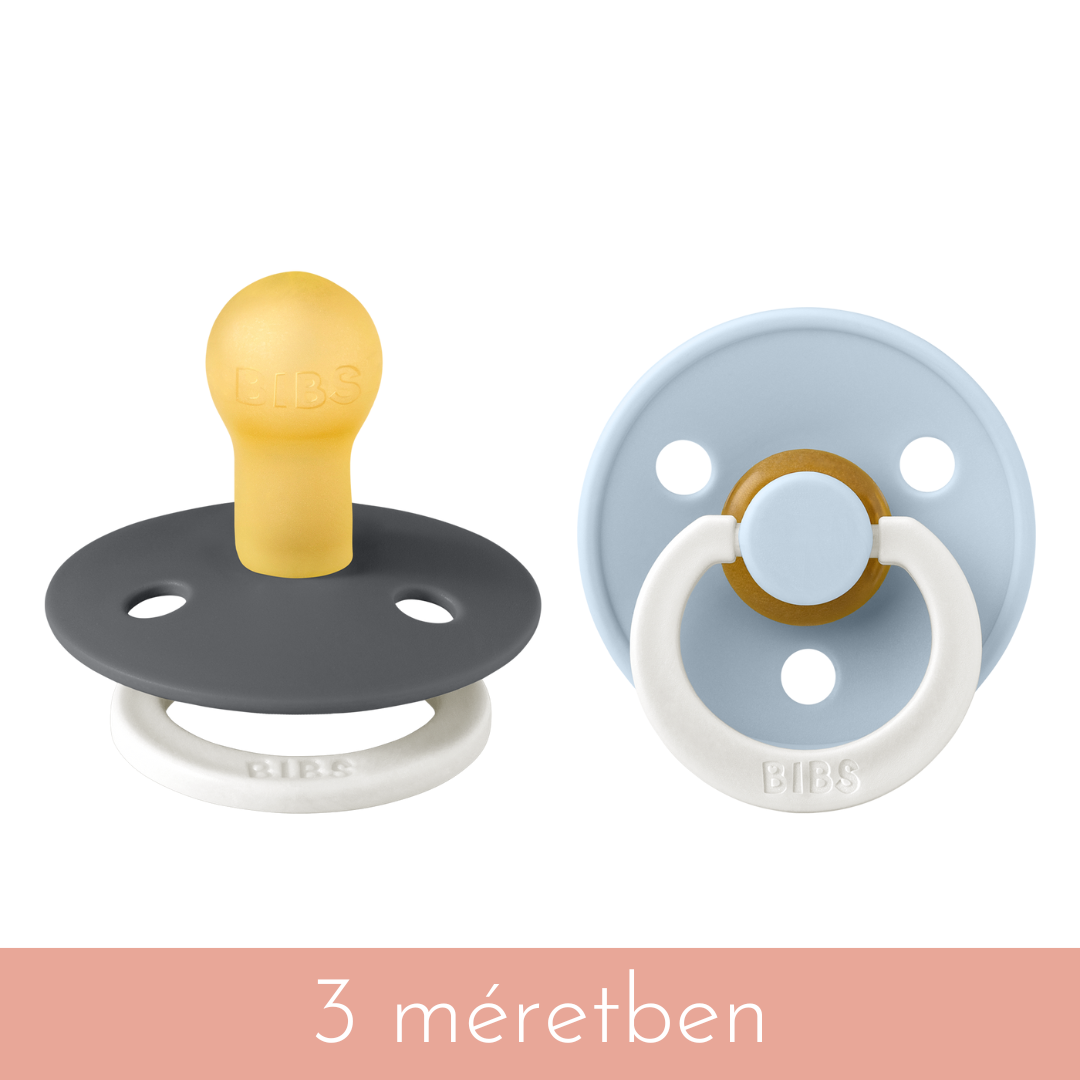 BIBS Colour - esti grafit/esti pasztellkék (2 db)