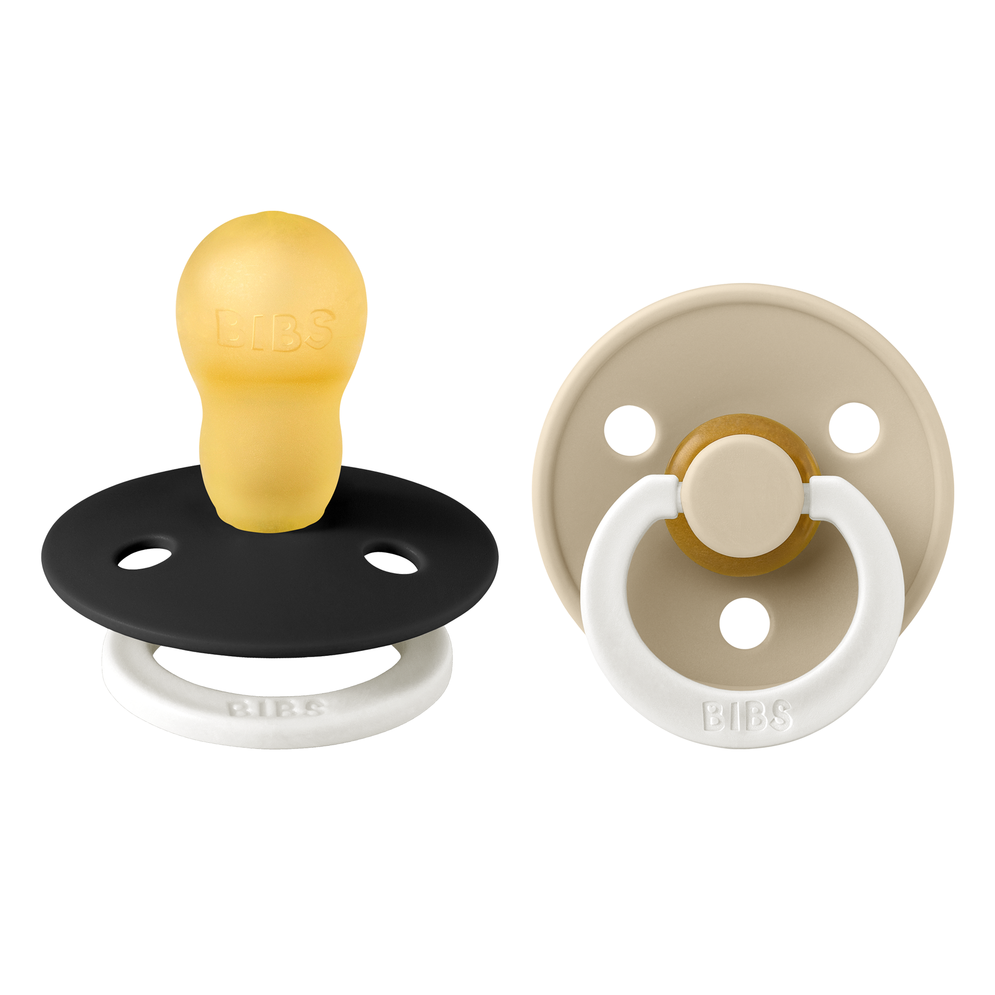 BIBS Colour - esti fekete/esti vanília (2 db)