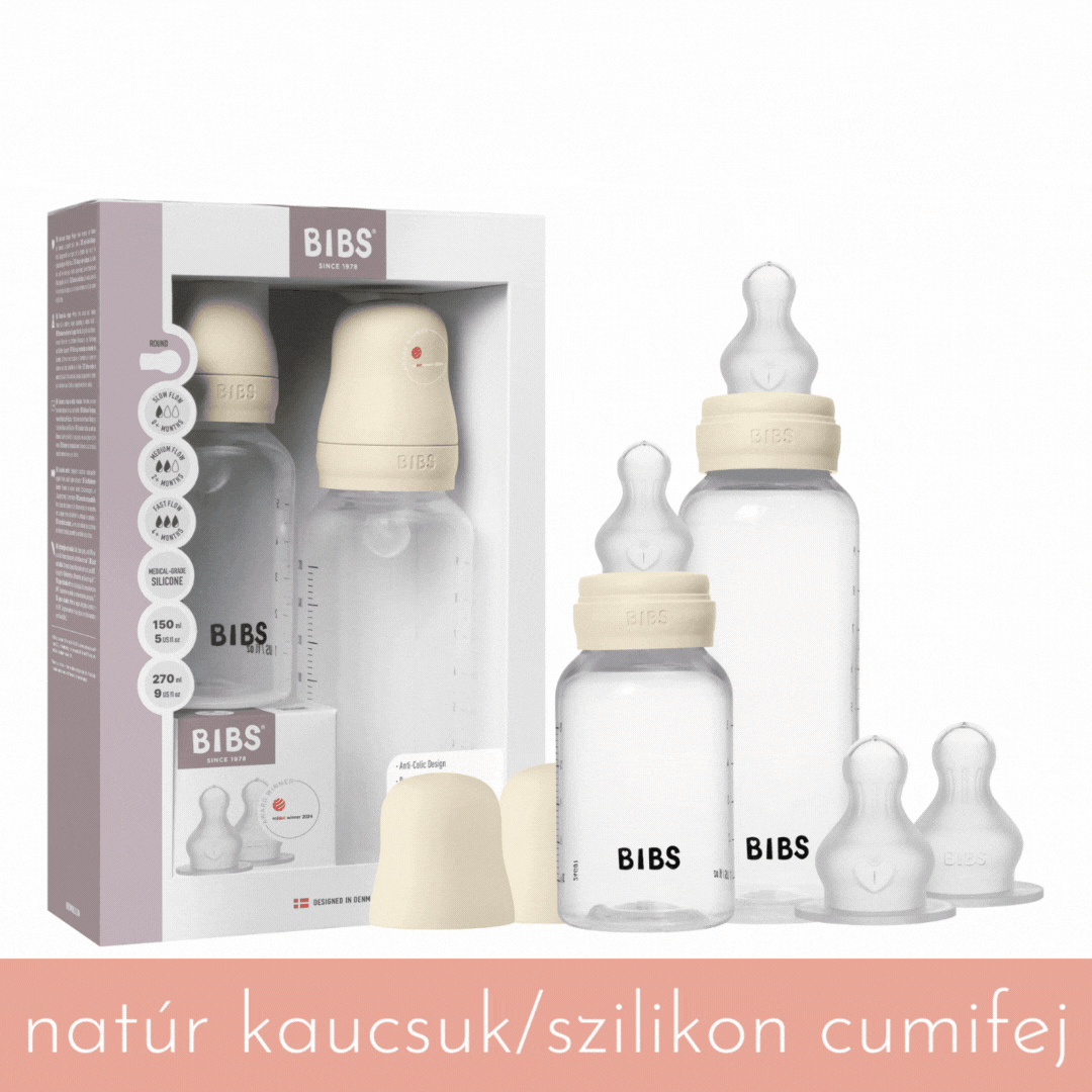 Cseperedő cumisüveg készlet (Krémfehér) 150/270 ml