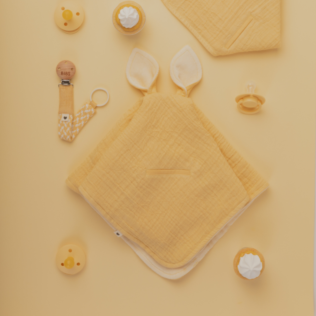 BIBS Kenguru alvókendő - krémsárga