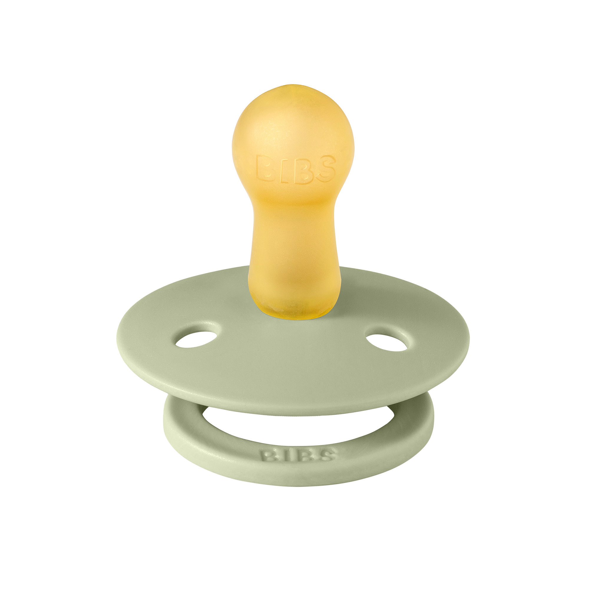 BIBS Colour cumi zsálya 6 hónapos kortól natúr kaucsuk cumifejjel