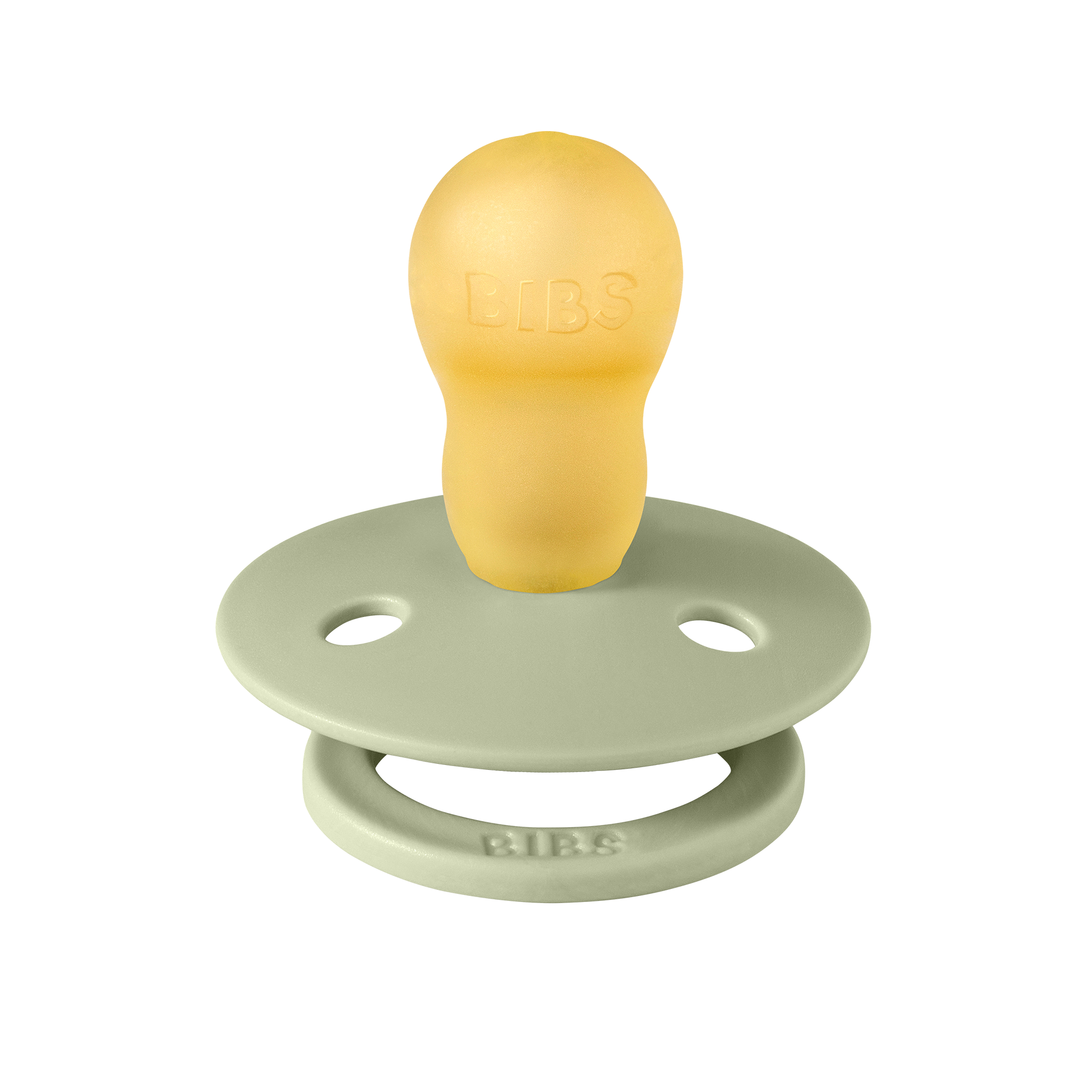 BIBS Colour cseresznye formájú zsálya cumi natúr kaucsuk cumifejjel