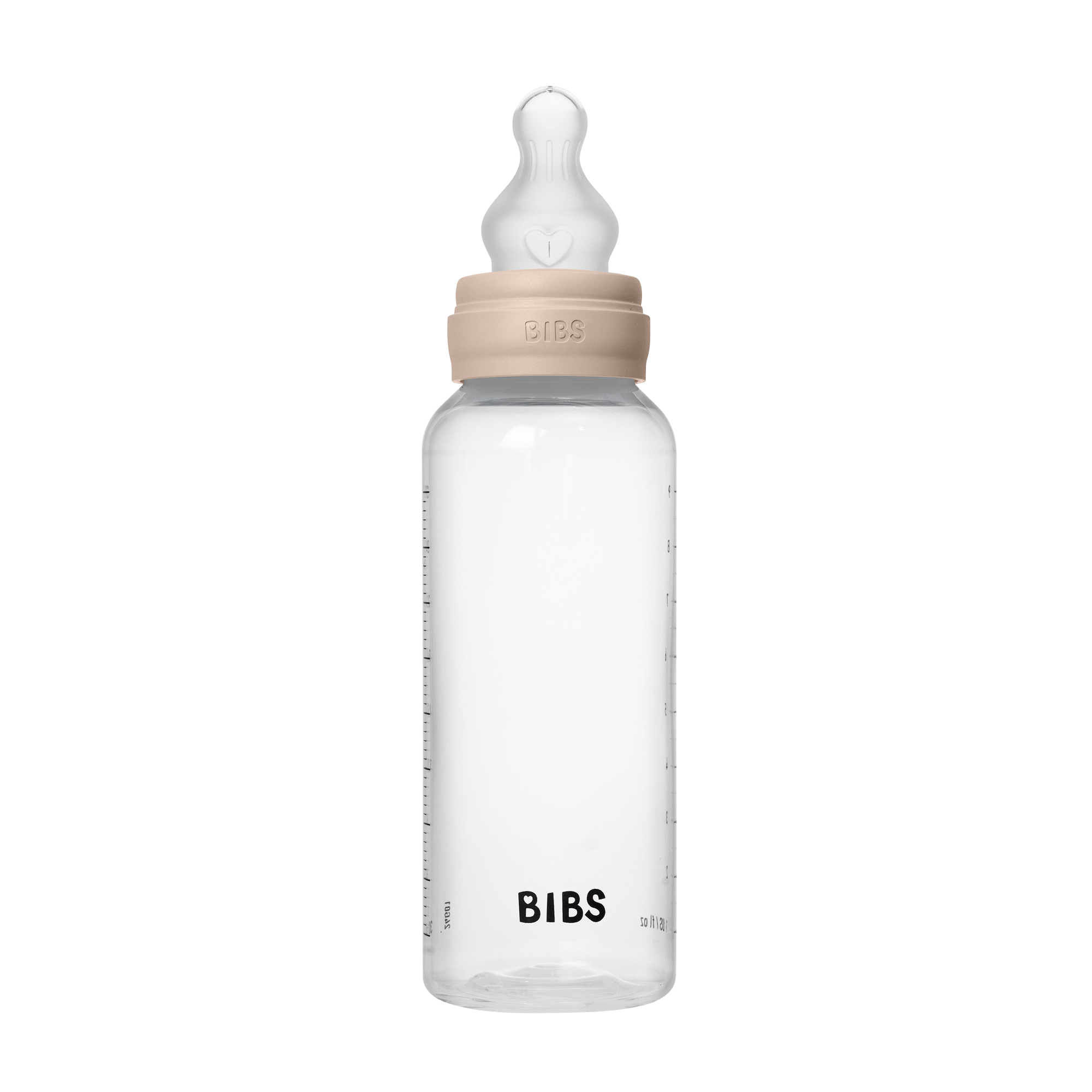 BIBS cumisüvegszett (Púderrózsaszín) 270 ml szilikon cumifejjel