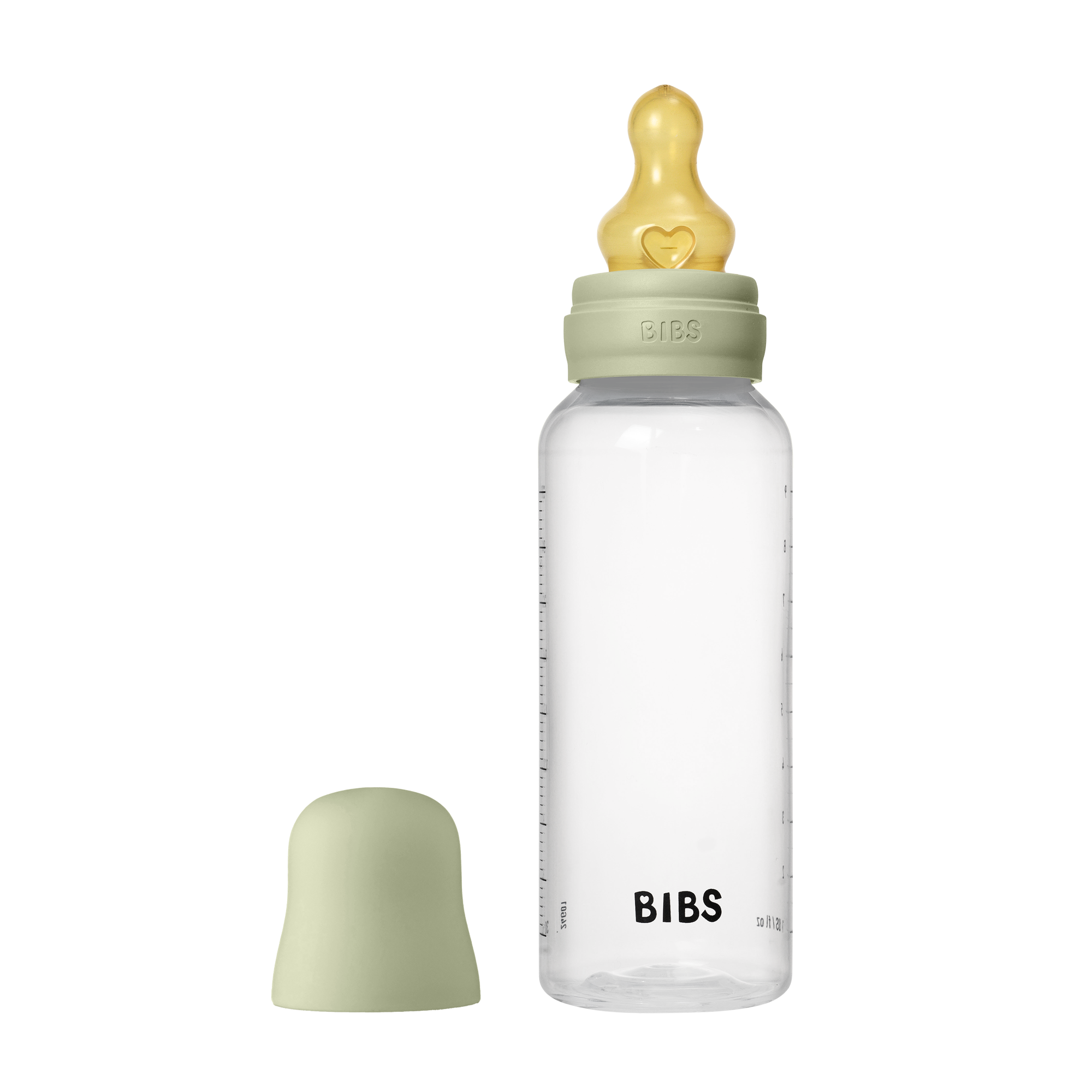 BIBS cumisüvegszett (Zsálya) 270 ml natúr kaucsuk cumifejjel