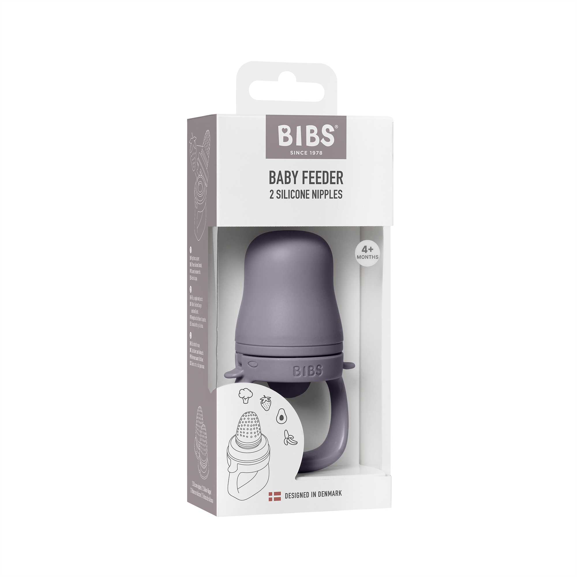 BIBS etetőcumi - pasztellszürke