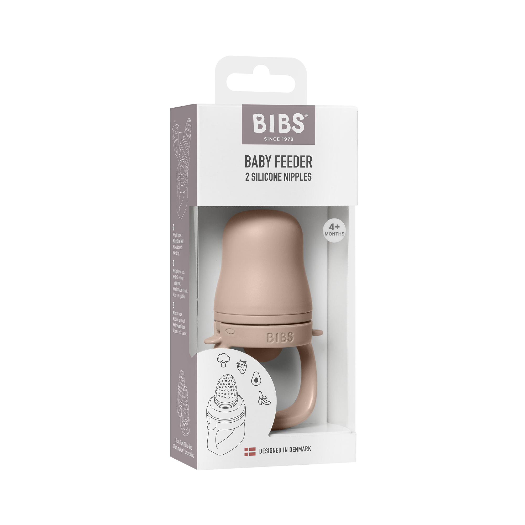 BIBS etetőcumi - púderrózsaszín csomagolás