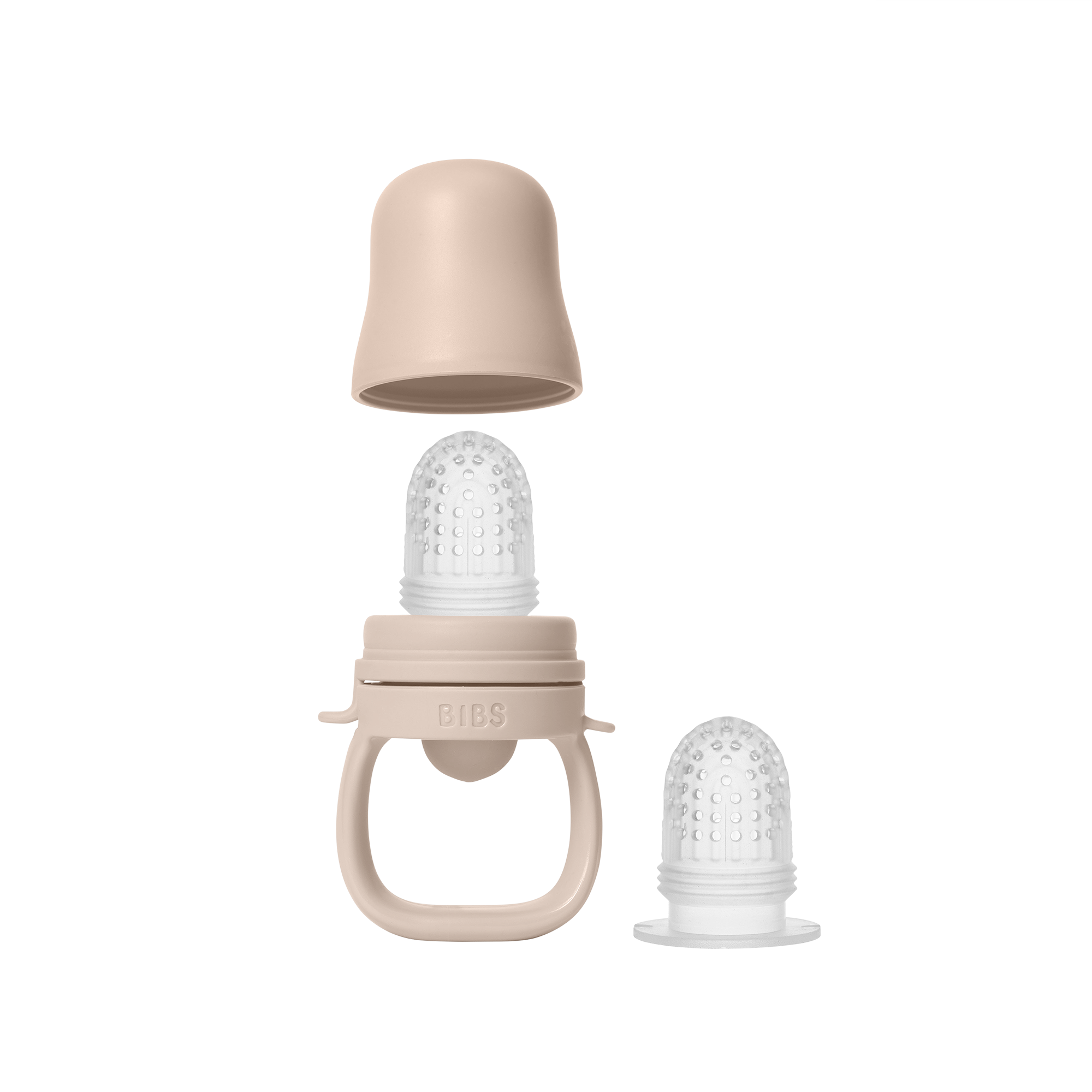 BIBS etetőcumi - púderrózsaszín két cumifejjel