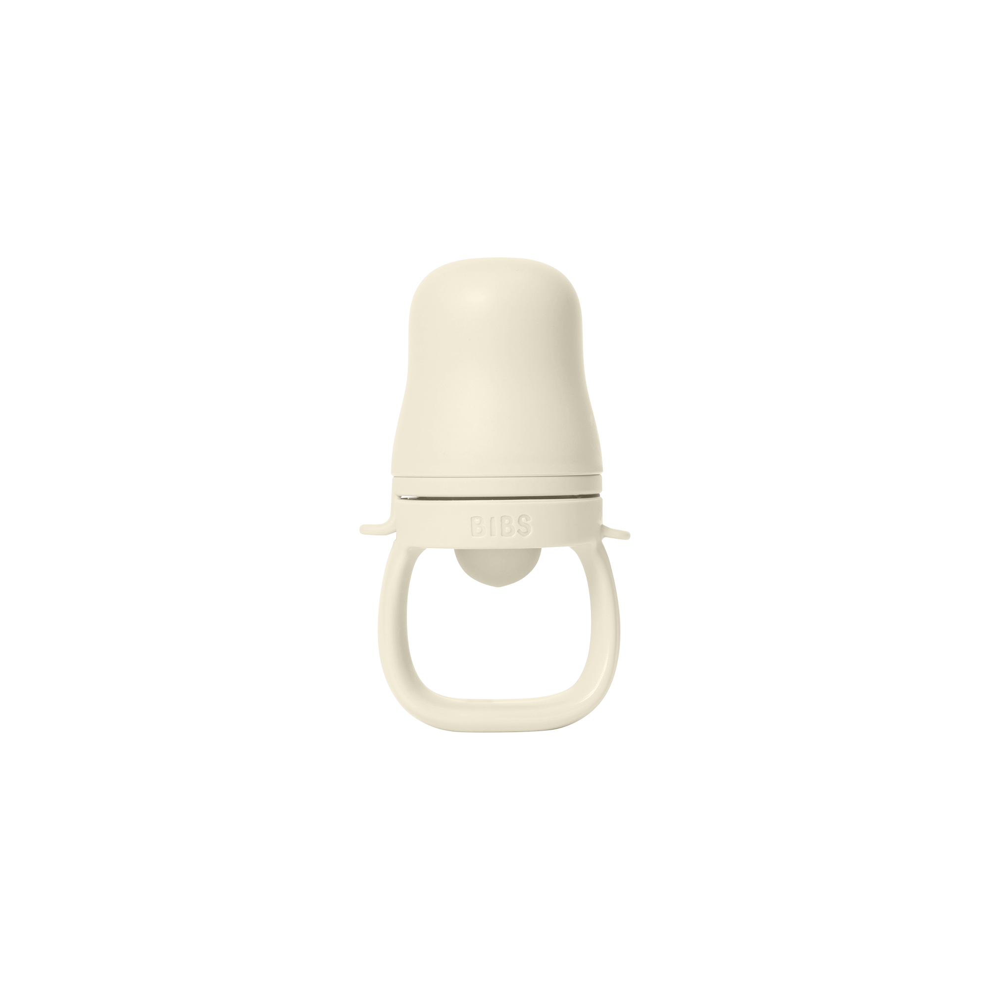 BIBS krémfehér etetőcumi szilikon cumifejjel