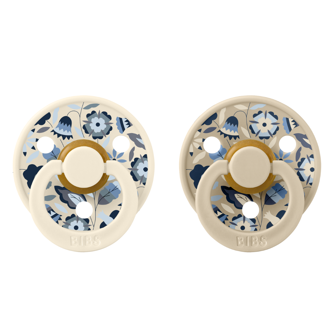 BIBS x LIBERTY Colour Bobo - krémfehér mix (2 db)