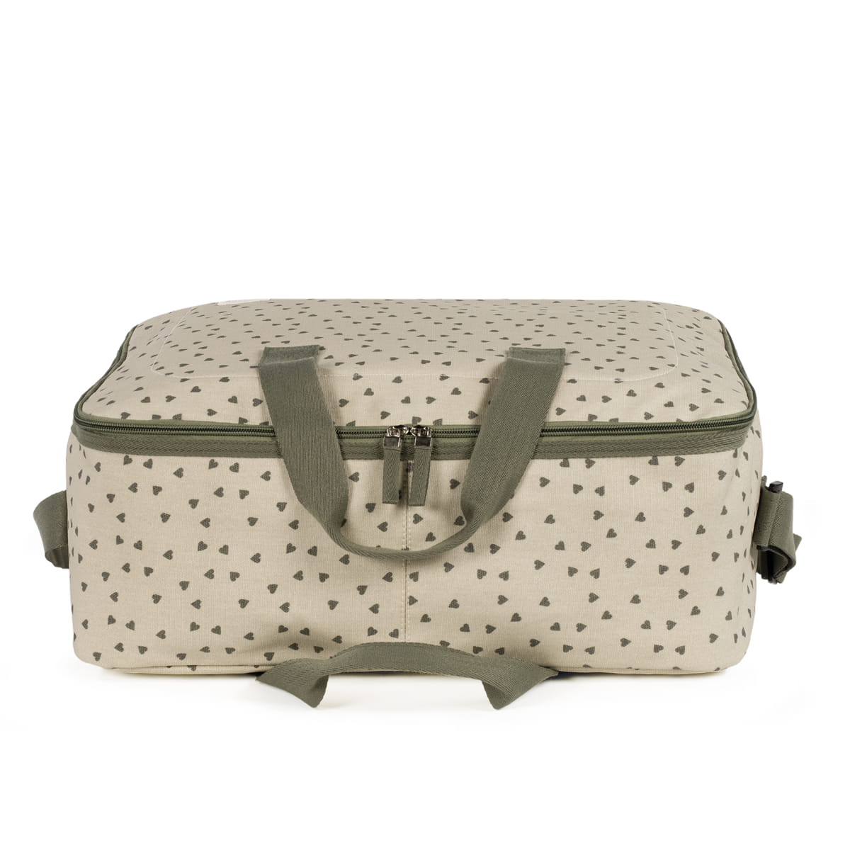 Walking Mum Bőrönd cipzáros záródással - Csupaszív (Oliva)