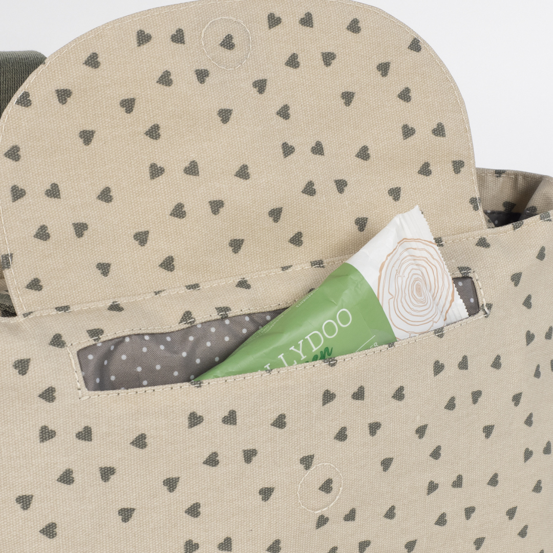 Babakocsi táska - Csupaszív (Olíva)