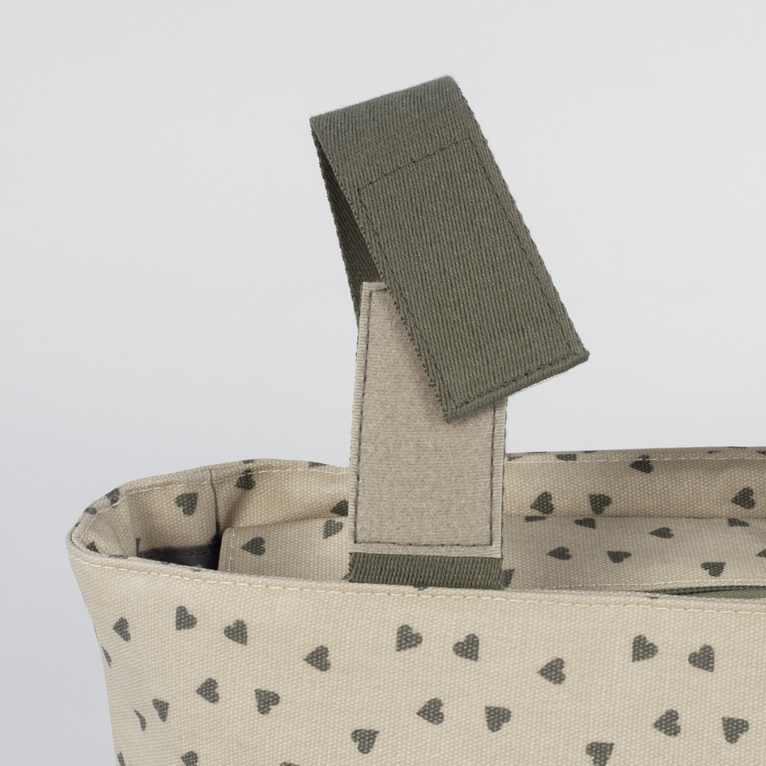 Babakocsi táska - Csupaszív (Olíva)