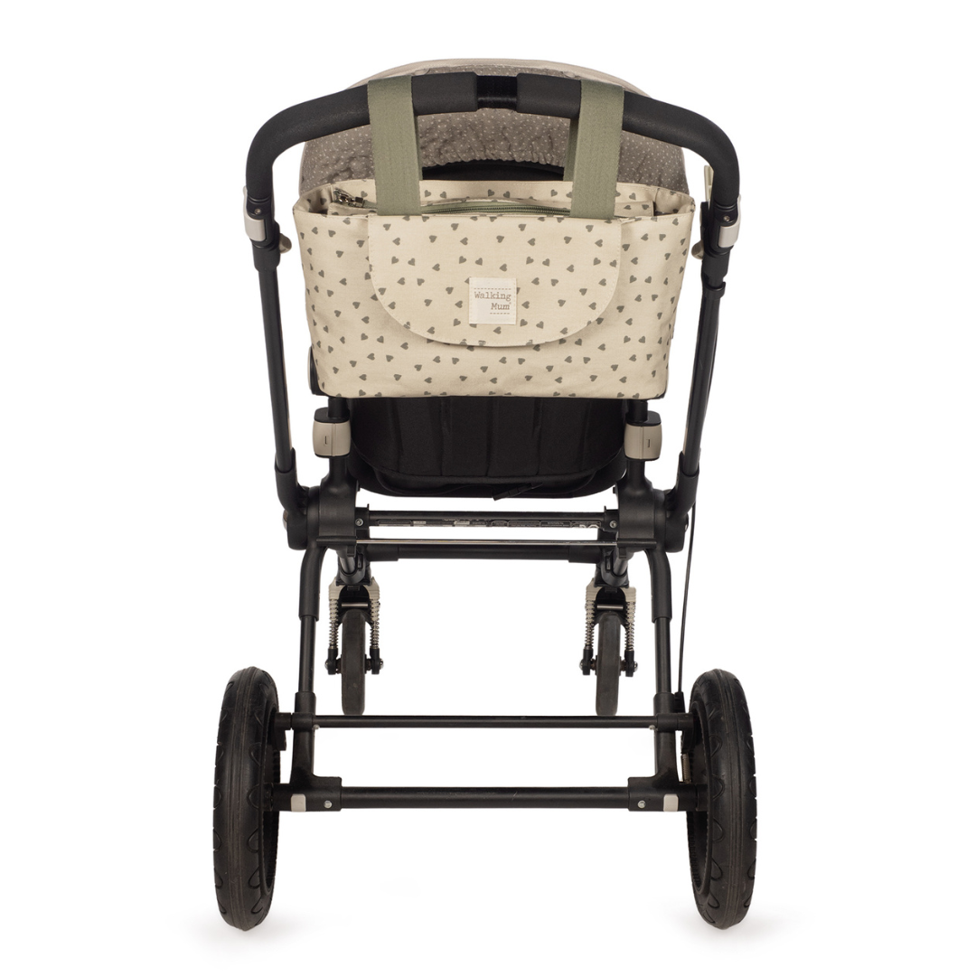 Babakocsi táska - Csupaszív (Olíva)