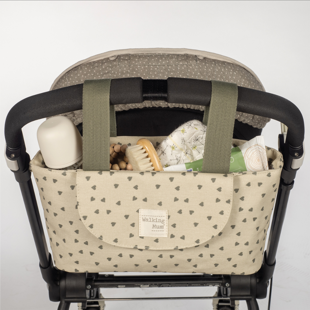 Babakocsi táska - Csupaszív (Olíva)