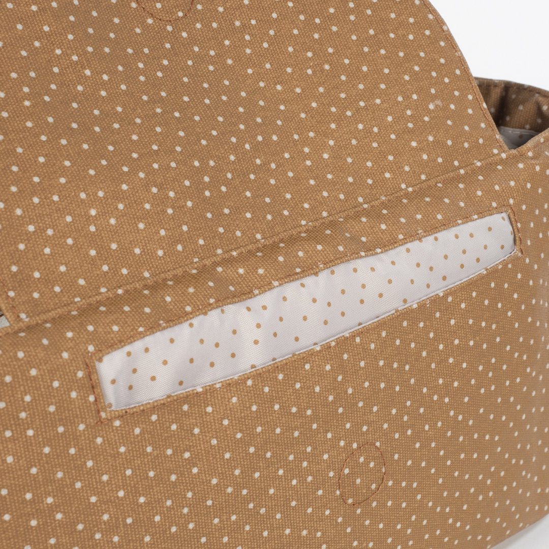 Babakocsi táska - Pöttyös (Fahéj)