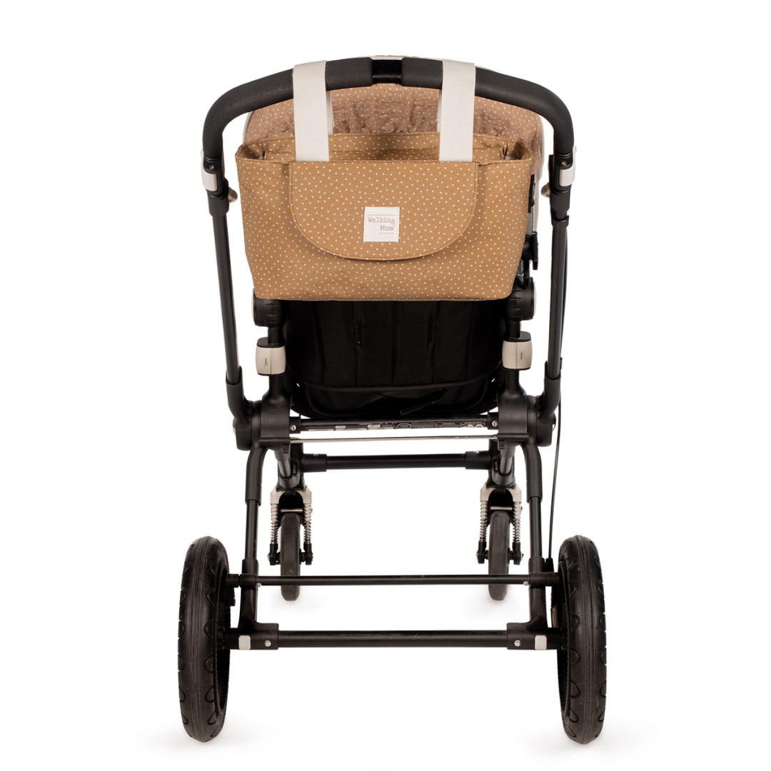 Babakocsi táska - Pöttyös (Fahéj)