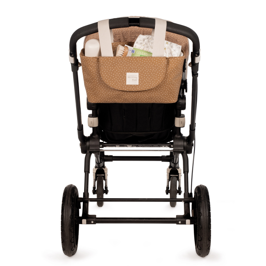 Babakocsi táska - Pöttyös (Fahéj)