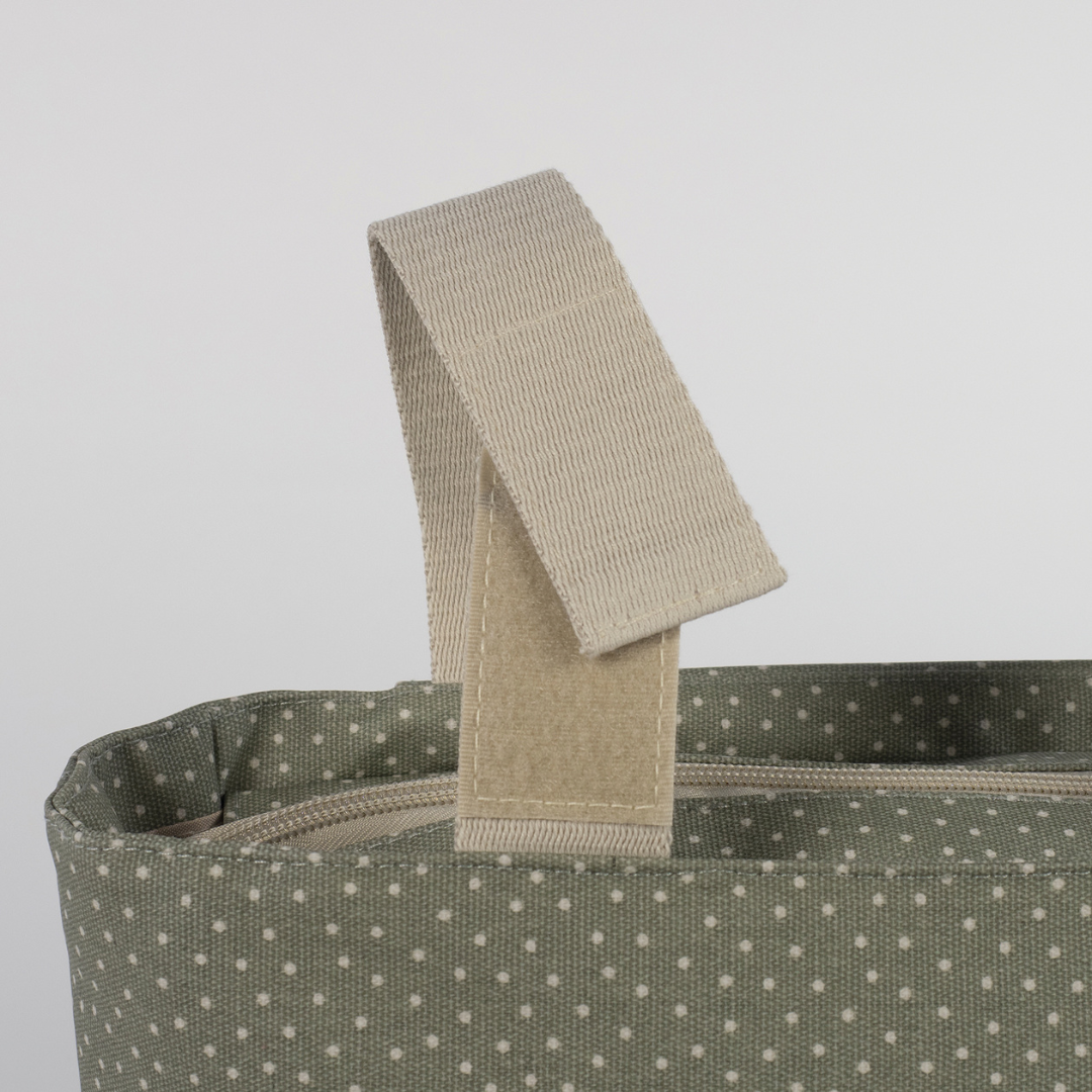 Babakocsi táska - Pöttyös (Olíva)