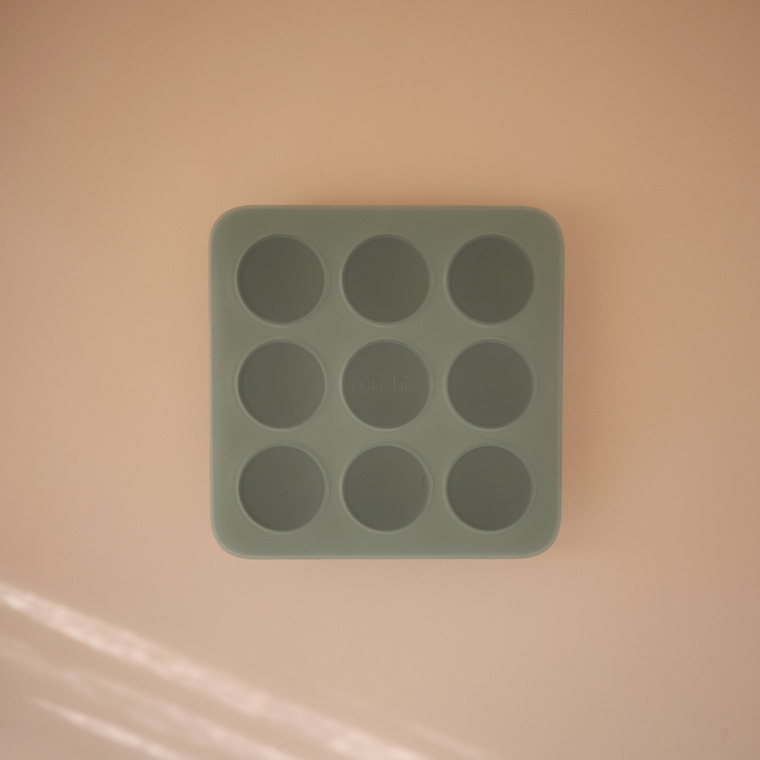 Bébiétel tároló (fagyasztható) - halvány türkiz