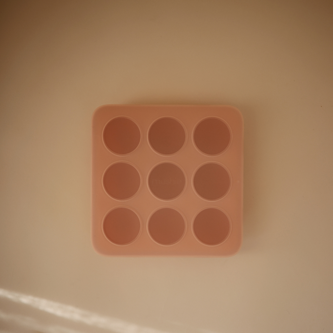 Bébiétel tároló (fagyasztható) - púderrózsaszín