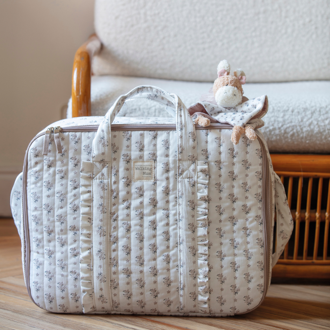 Walking Mum baba bőrönd - Botton (Vírágos)