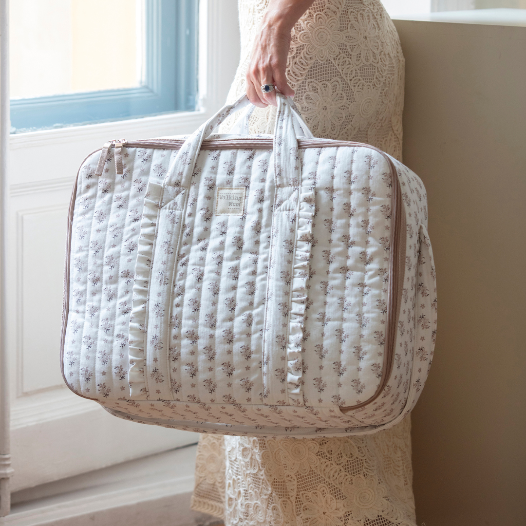 Walking Mum baba bőrönd - Botton (Vírágos)
