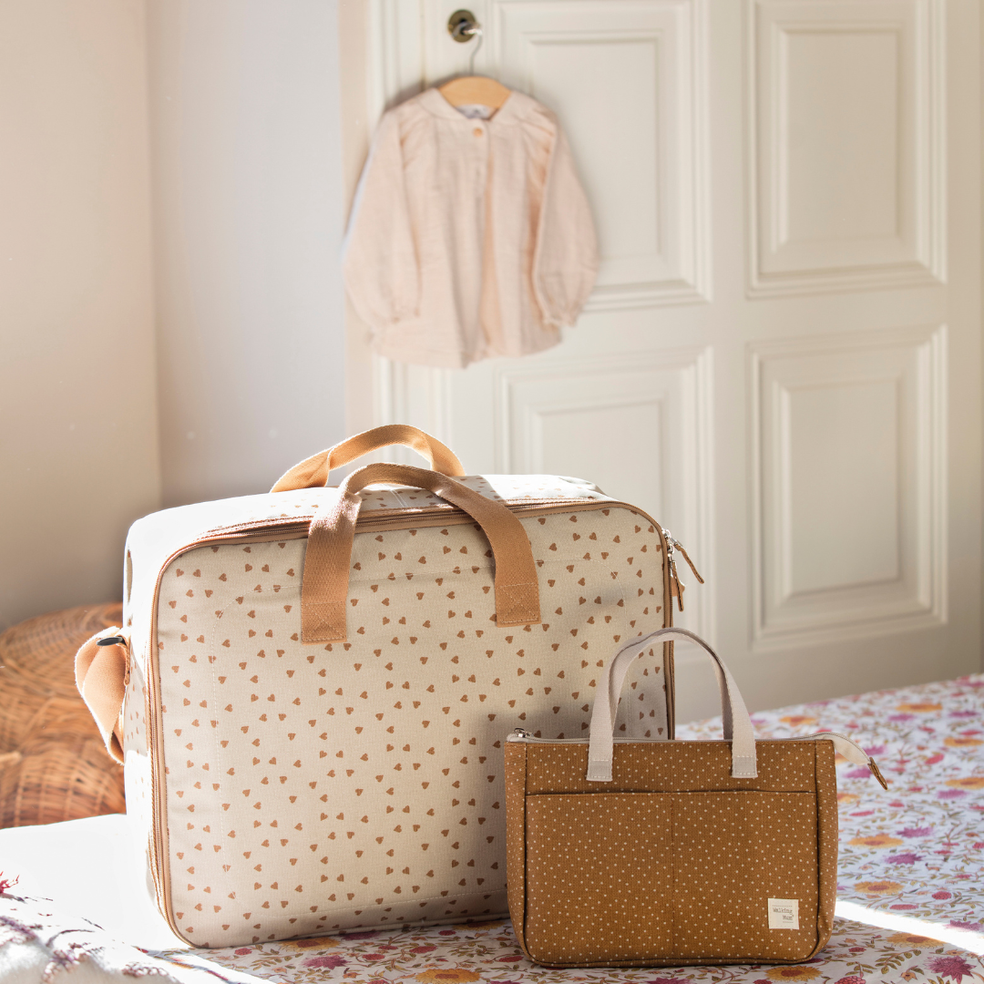 Baba bőrönd - Csupaszív (Fahéj)