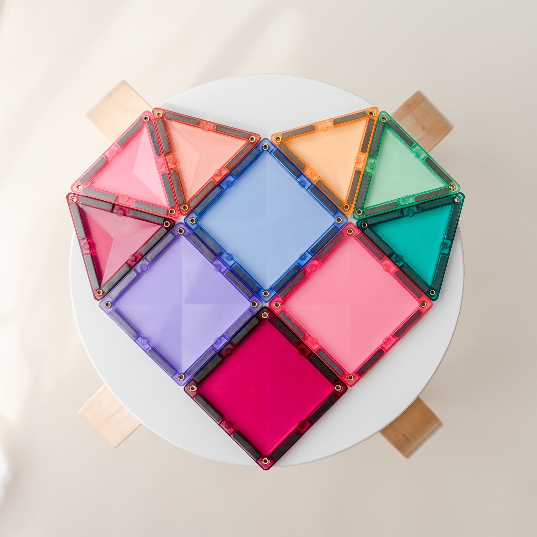 Connetix mágneses építőjáték szív forma mágneses elemekből