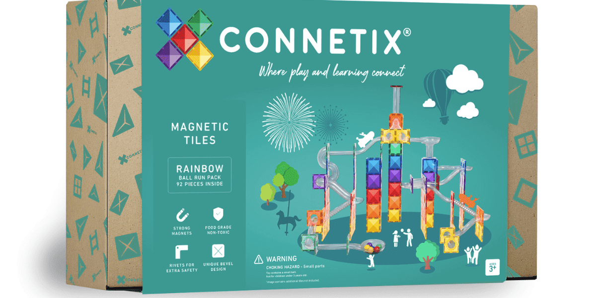 Connetix mágneses golyópálya (szivárvány) - 92 db