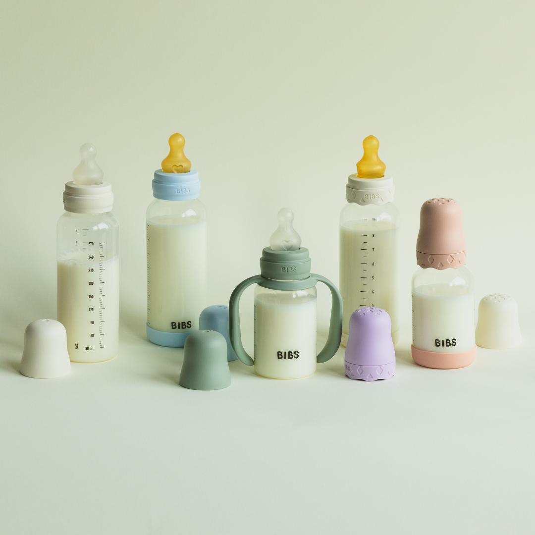 Cseperedő cumisüveg készlet (Krémfehér) 150/270 ml - natúr kaucsuk cumifejjel