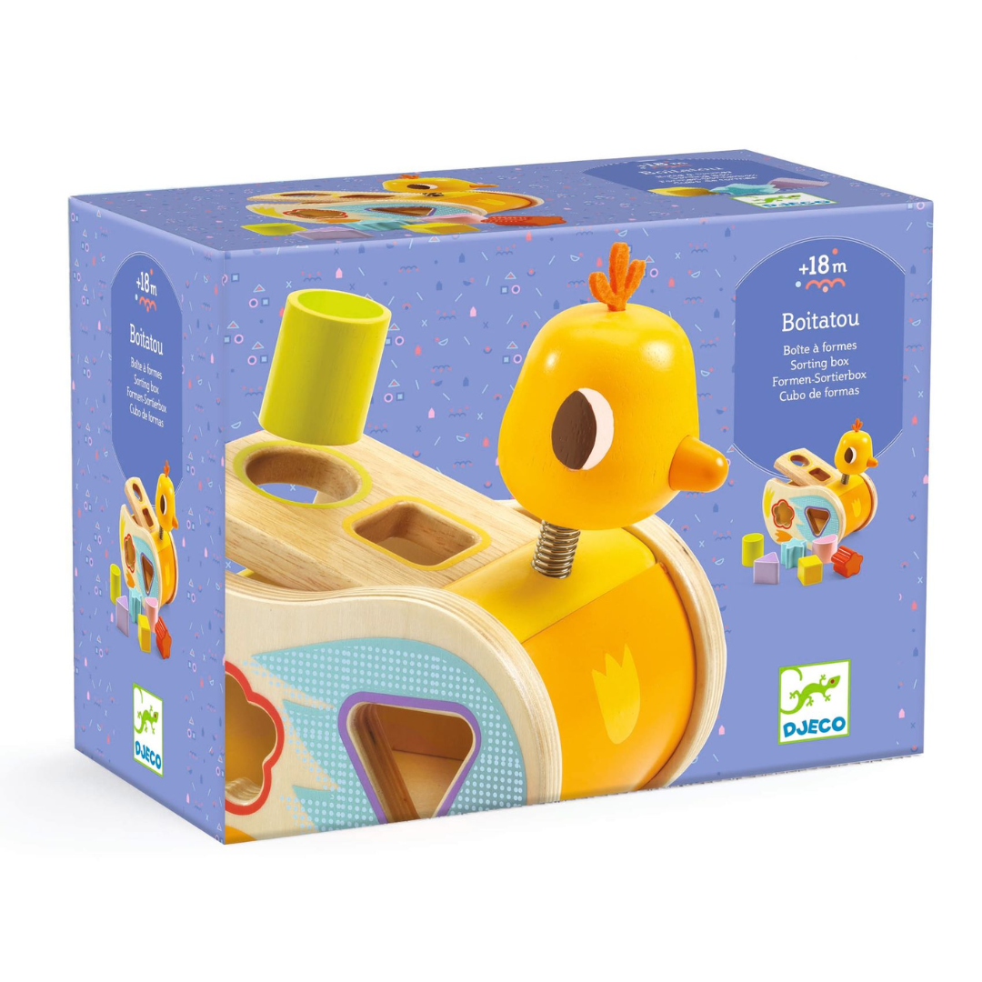 Formaillesztő, formaberakó - Csibike - Boitatou - Djeco babajáték 18 hónapos kortól