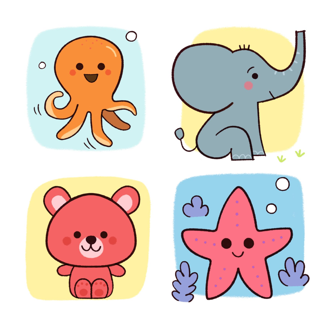 Rajzolás lépésről lépésre - Állatkölykök - Eduludo Djeco játék 4 éves kortól