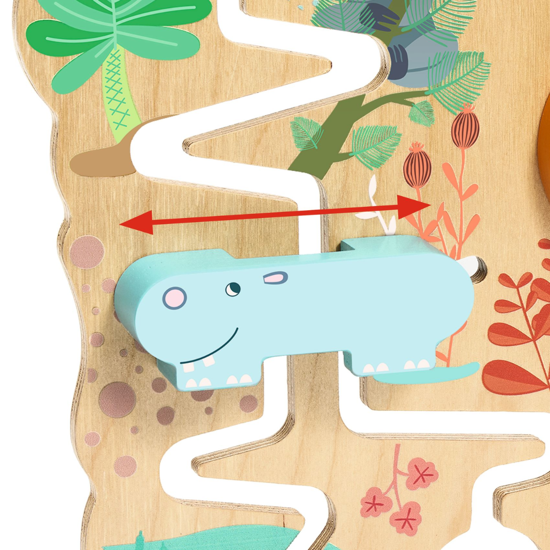 Cascadou szortírozó fejlesztő játék a Djeco márkától a Pippadu polcain - aranyos víziló