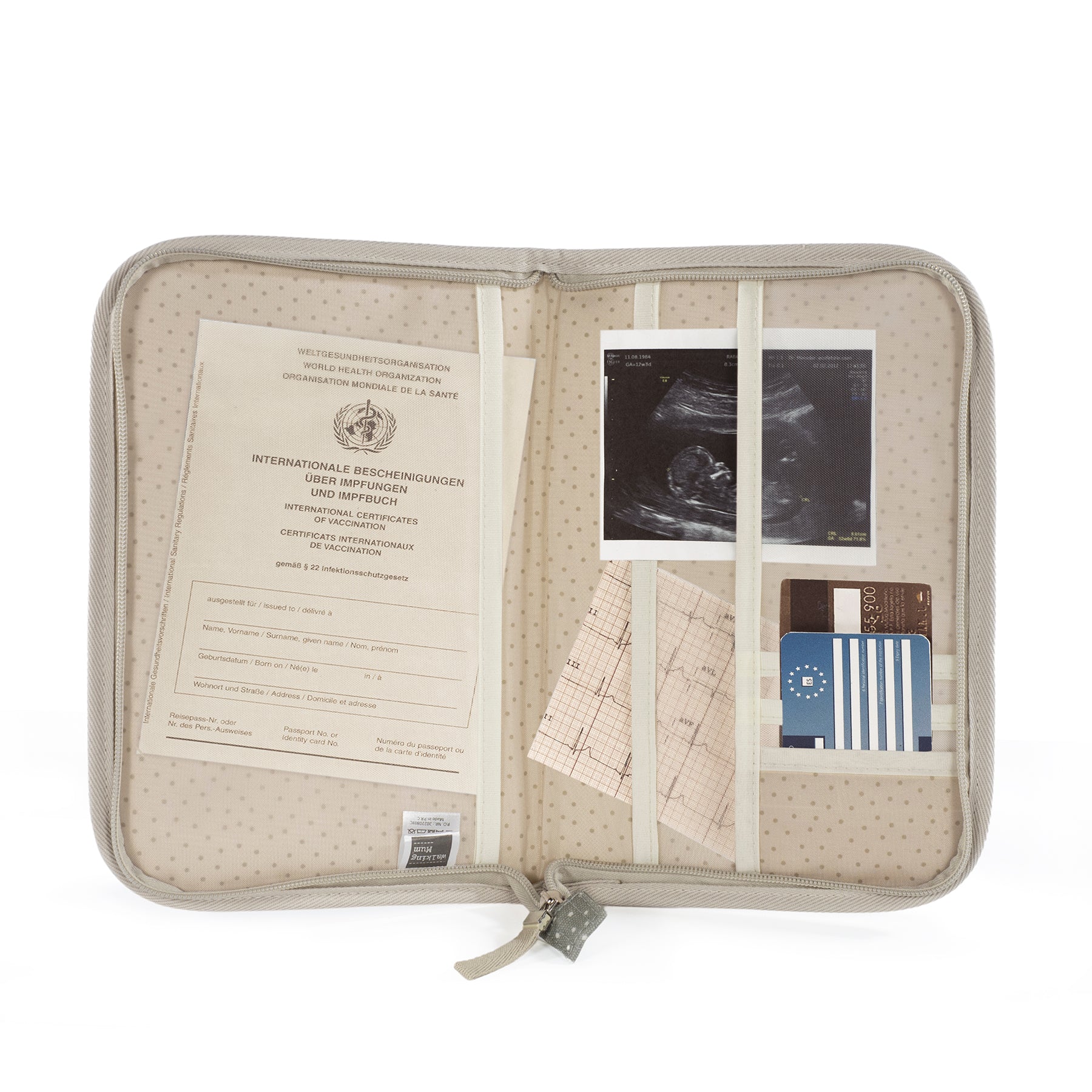 Egészségügyi kiskönyv borító - Pöttyös (Oliva)