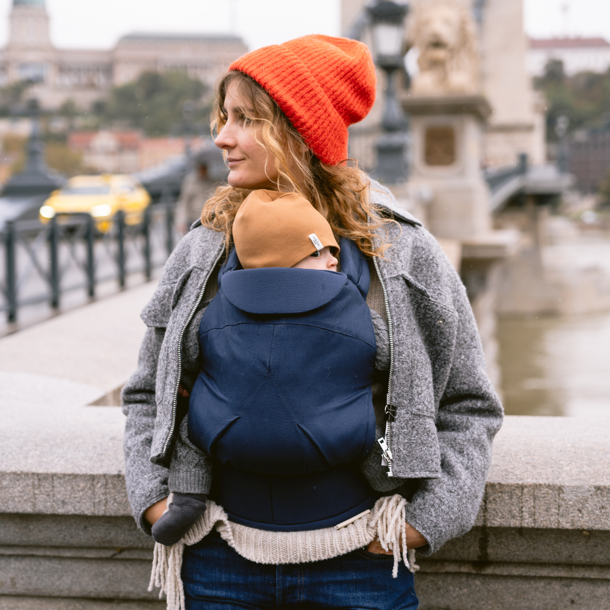 Elysé Csatos hordozó (Tengerész kék)