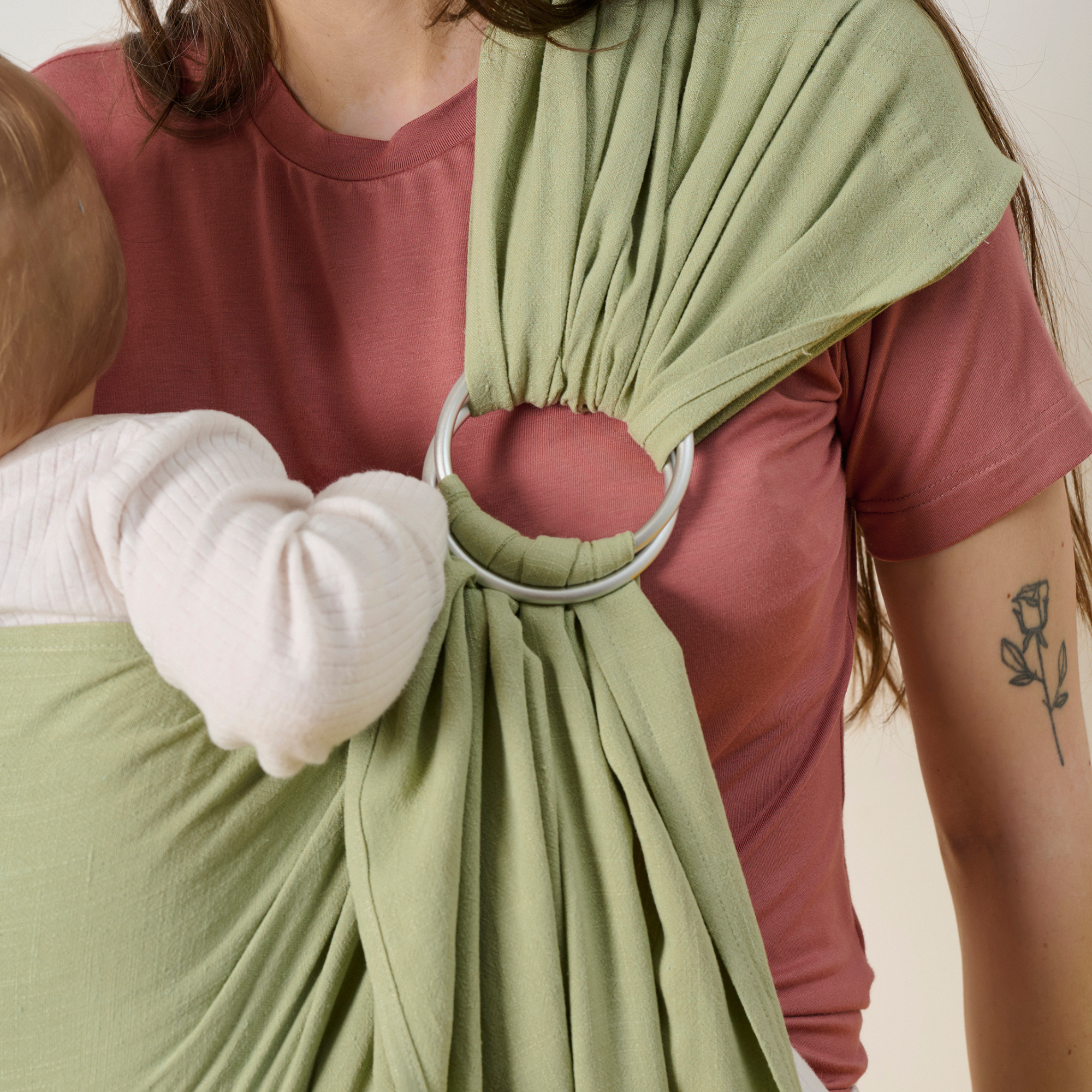 Elysé prémium karikás kendő tea színben