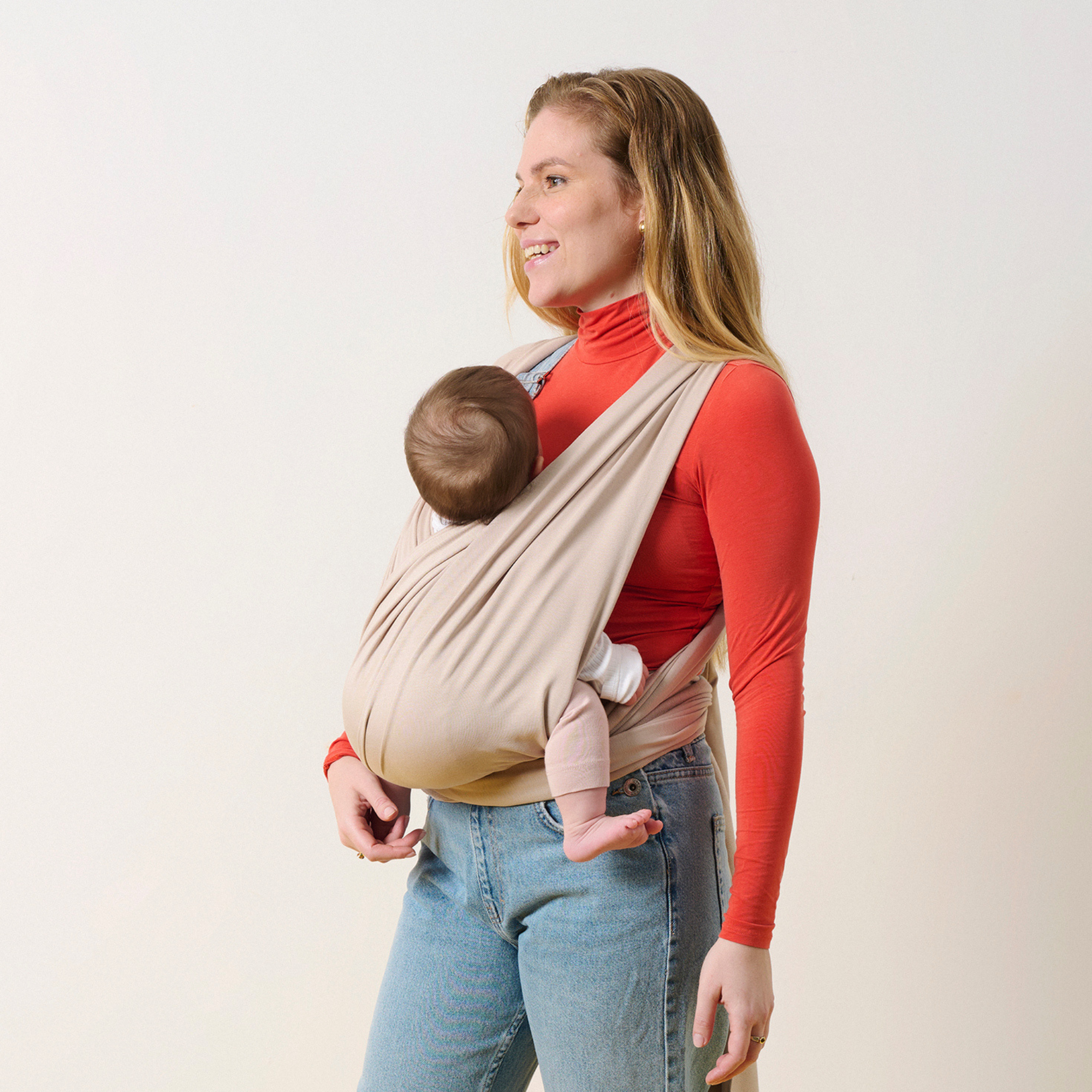 Elysé Rugalmas derékpántos kendő (Homok)