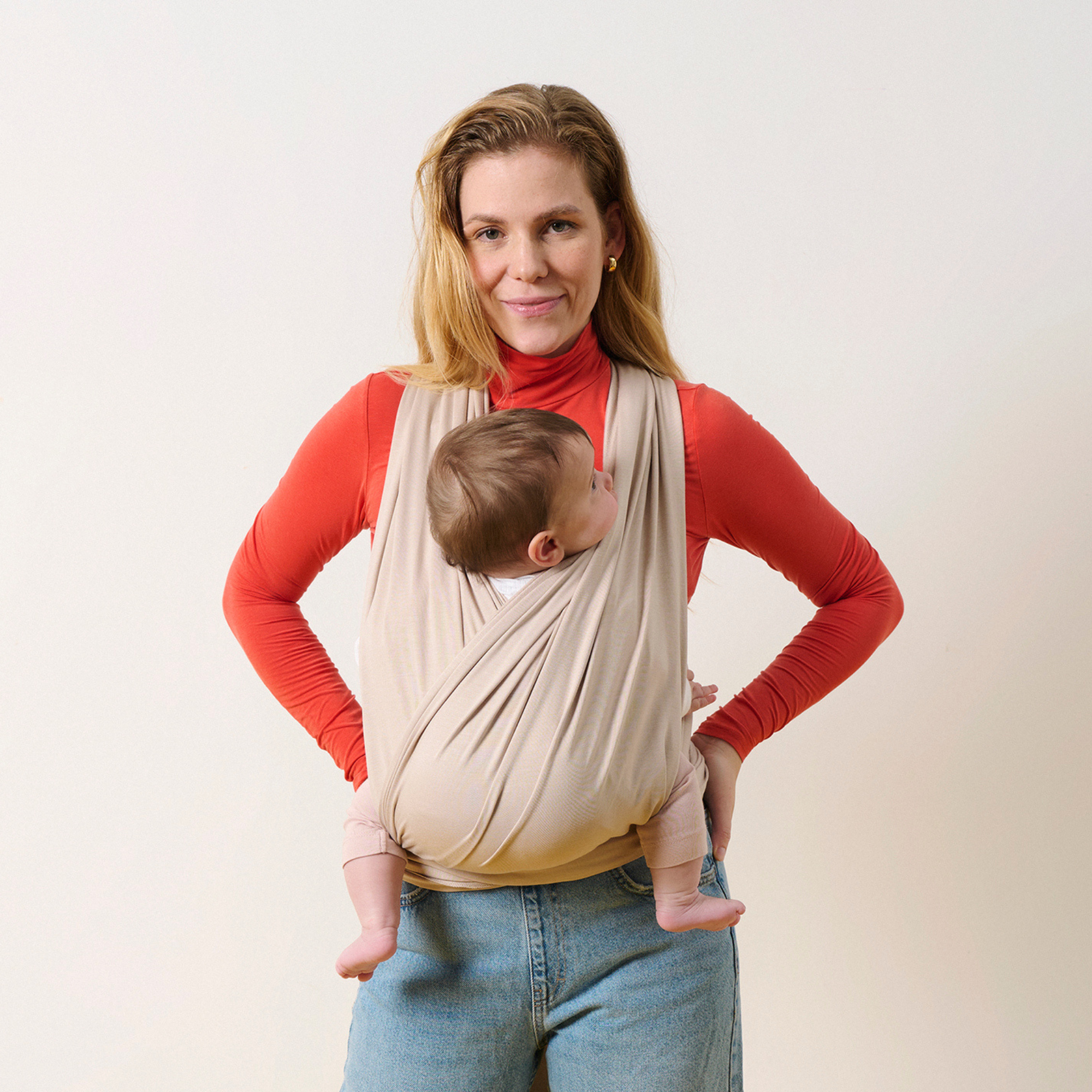 Elysé Rugalmas derékpántos kendő (Homok)